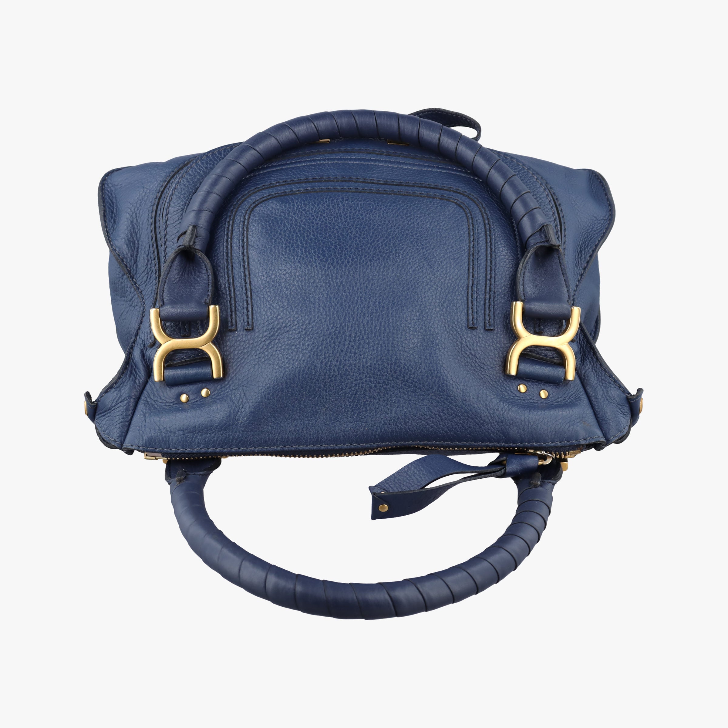Pre-owned Chloe Mercy Blue Leather  shoulderbag | stylenewstar