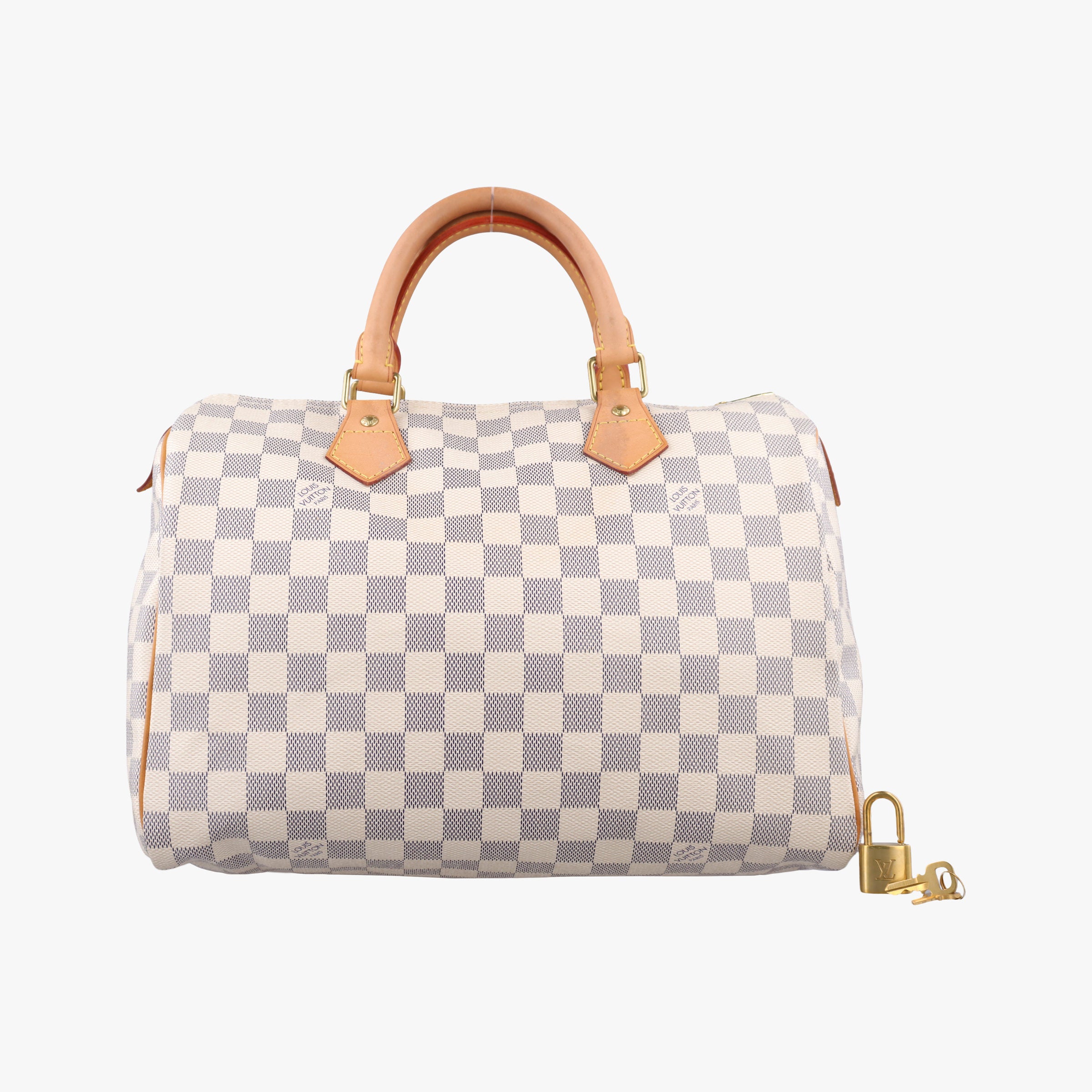 Pre-owned Louis Vuitton Speedy 35 Azur Damier Canvas N41535 handbag | stylenewstar