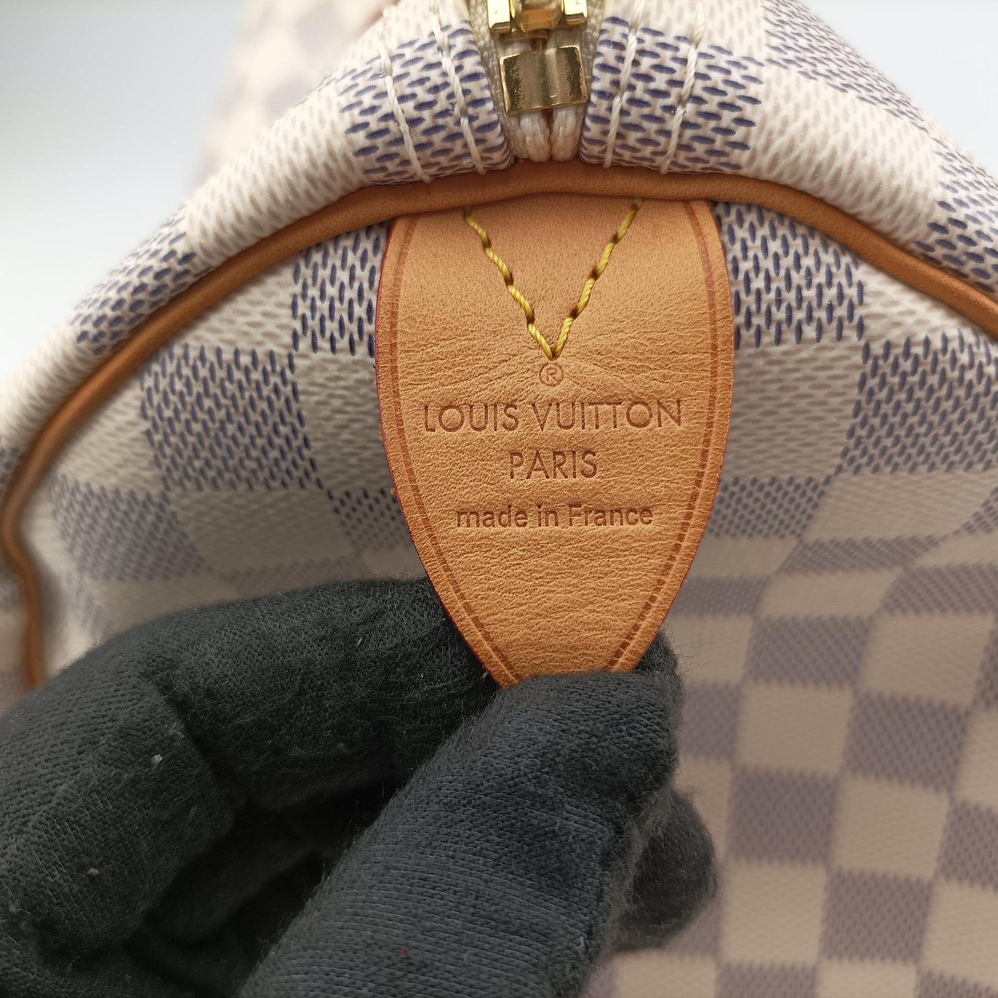 Pre-owned Louis Vuitton Speedy 35 Azur Damier Canvas N41535 handbag | stylenewstar