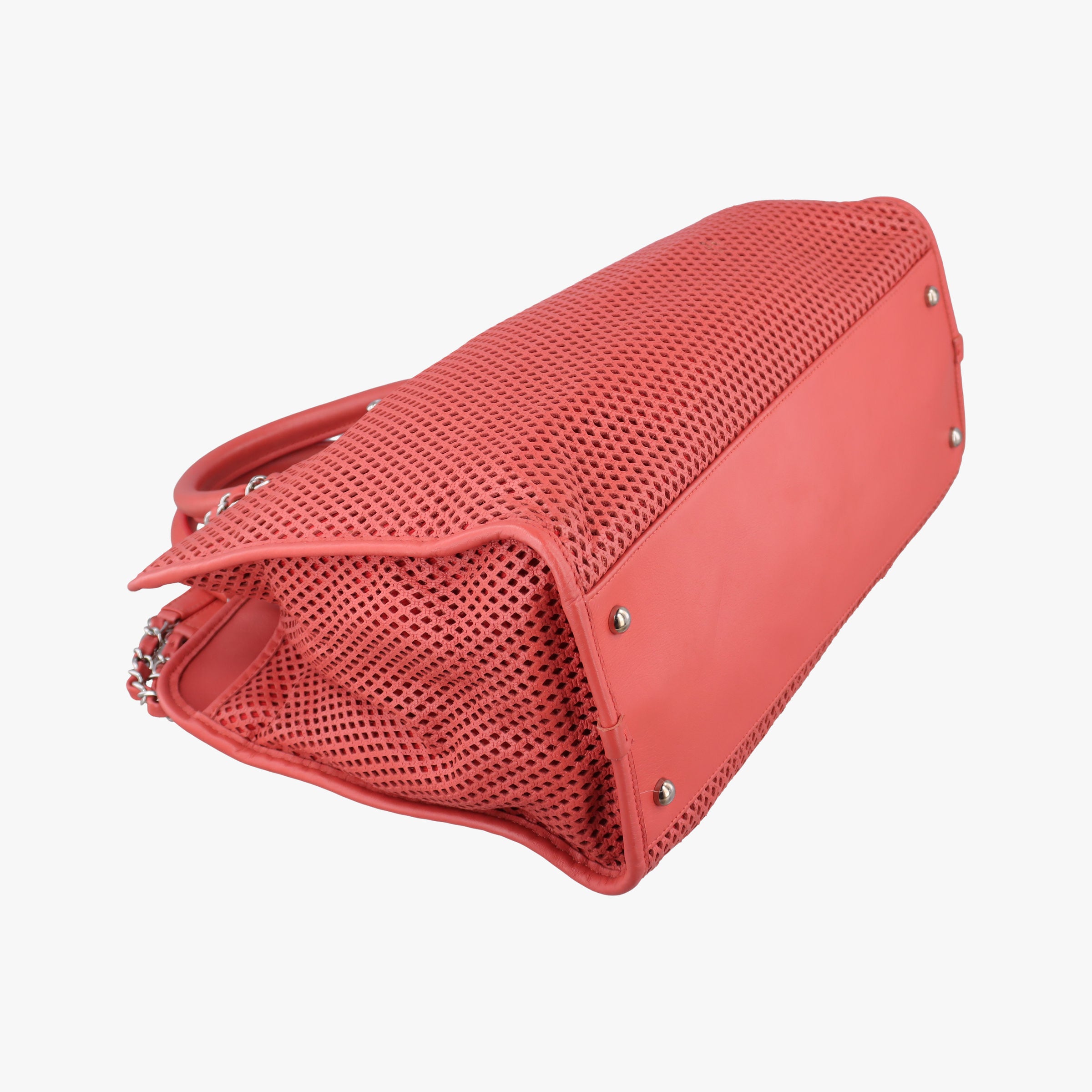 Vintage Chanel Up in the Air Perforated French Riviera Orange lambskin A67654 shoulderbag | stylenewstar