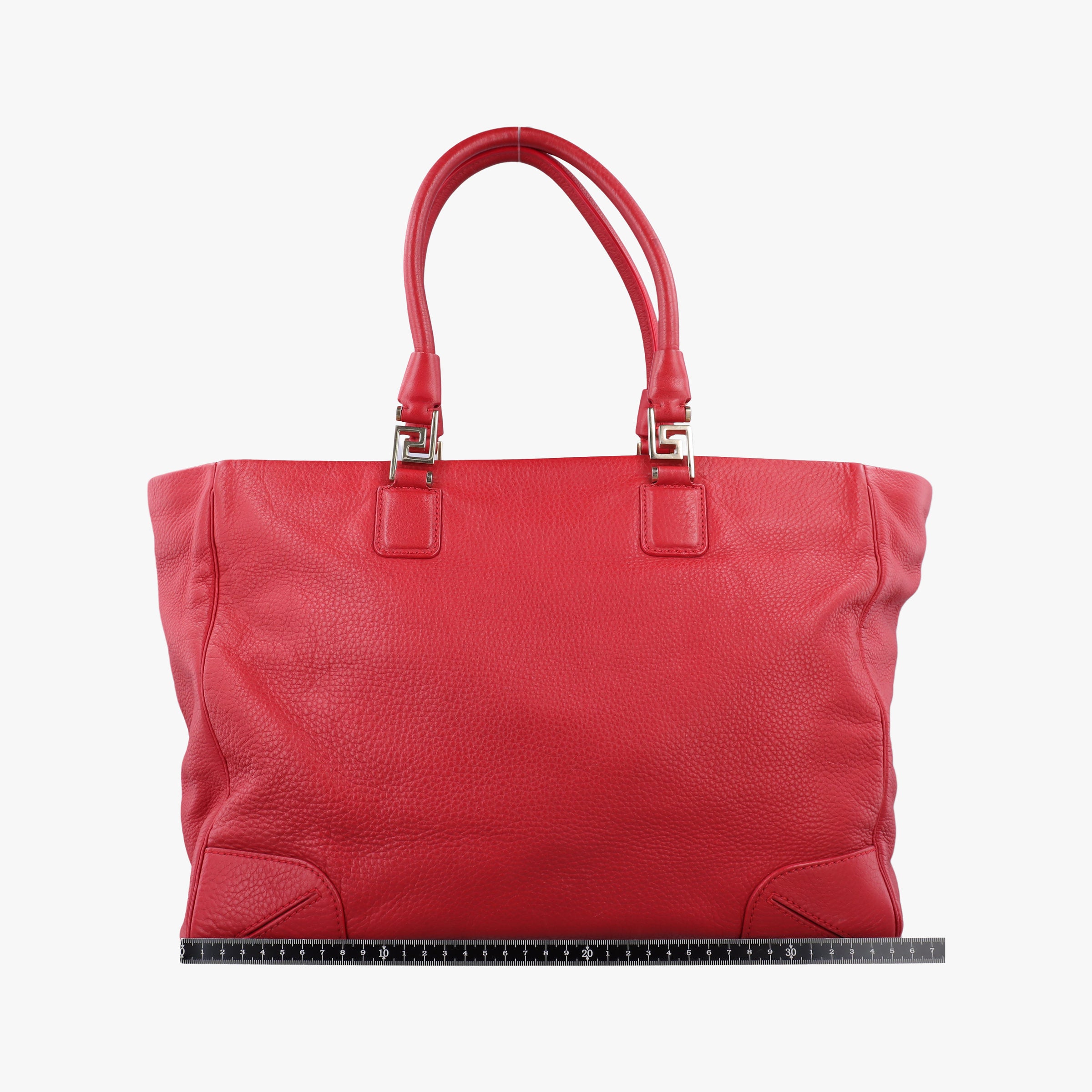 Pre-owned VERSACE Medusa Red Leather  handbag | stylenewstar