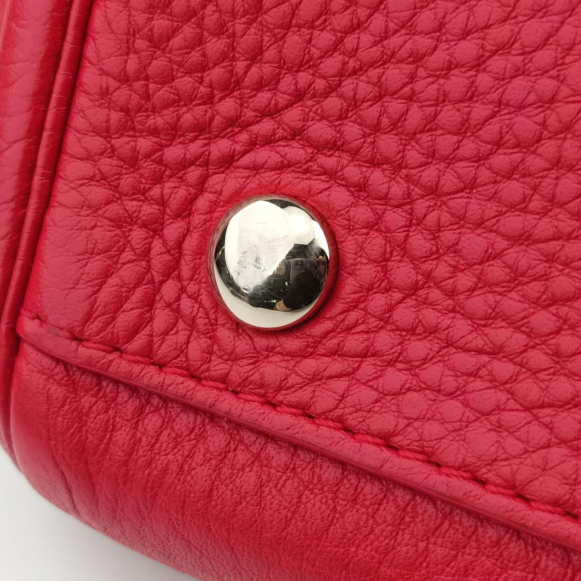 Pre-owned VERSACE Medusa Red Leather  handbag | stylenewstar