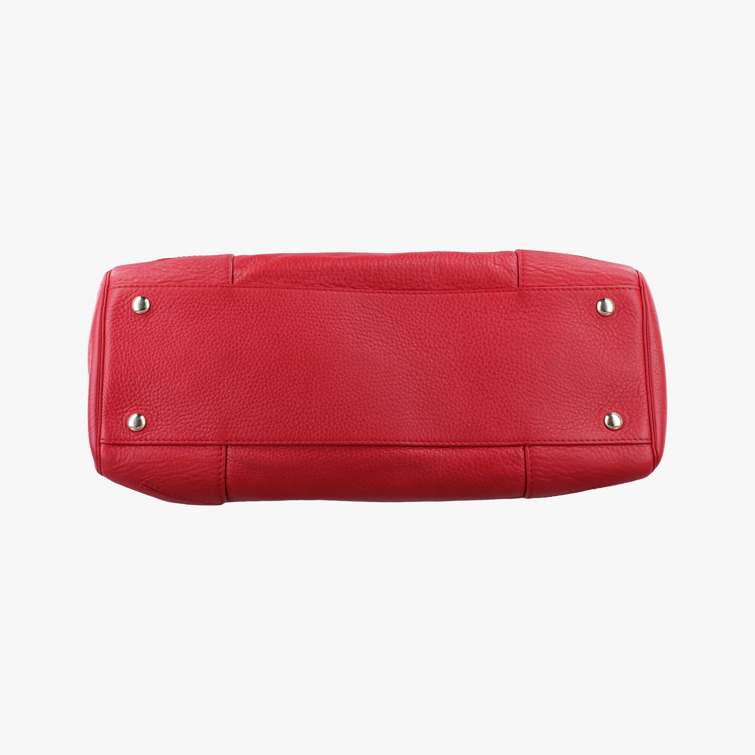 Pre-owned VERSACE Medusa Red Leather  handbag | stylenewstar