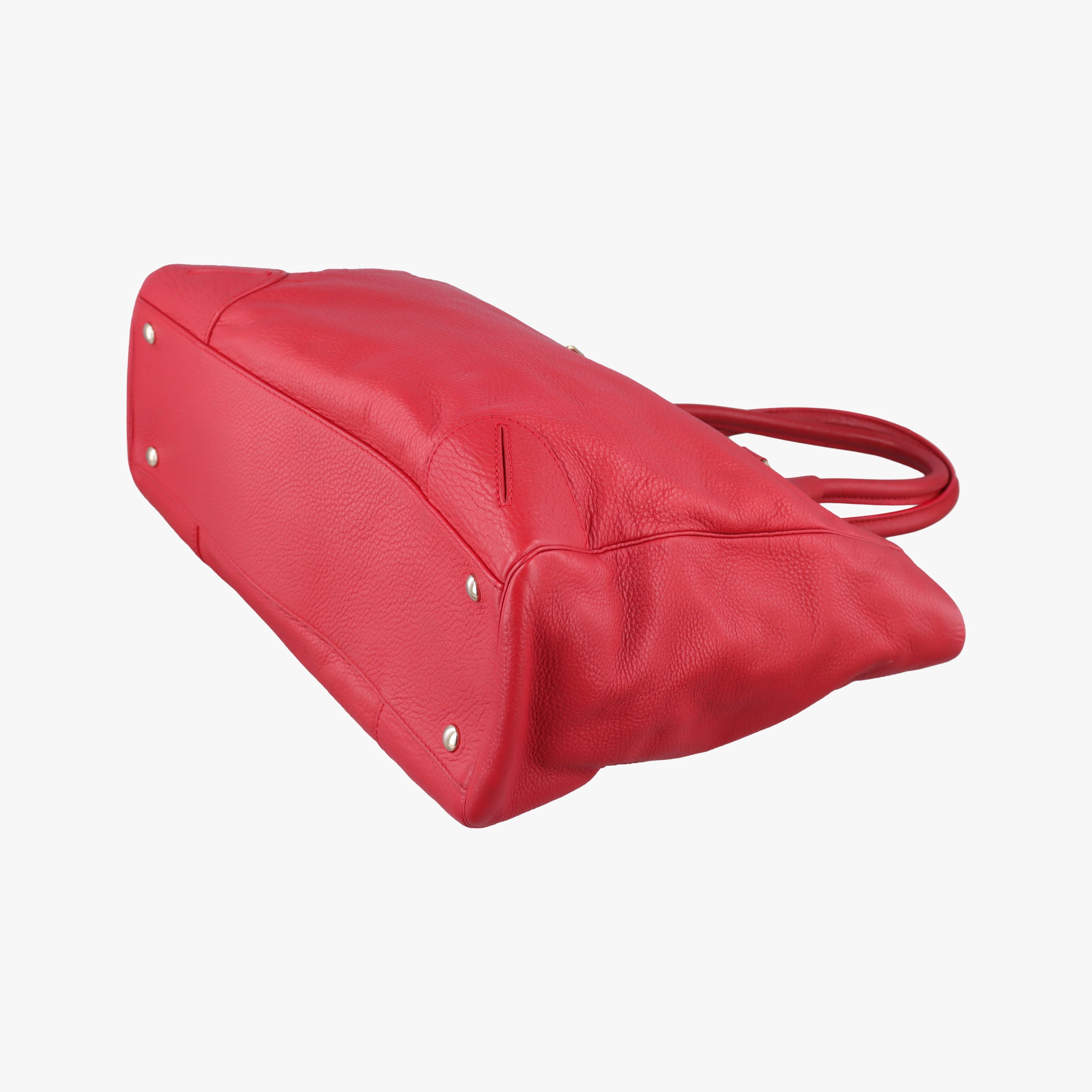 Pre-owned VERSACE Medusa Red Leather  handbag | stylenewstar