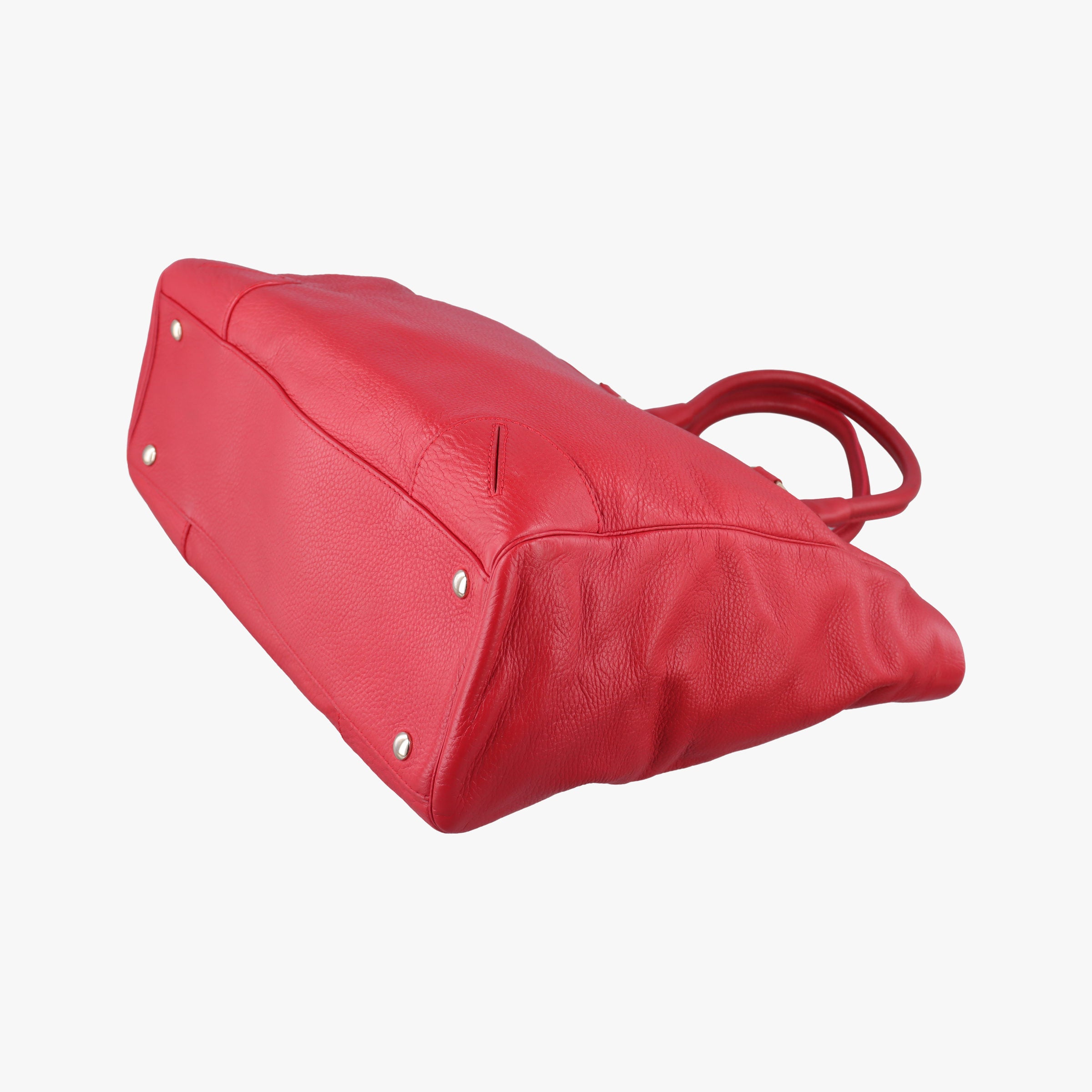 Pre-owned VERSACE Medusa Red Leather  handbag | stylenewstar