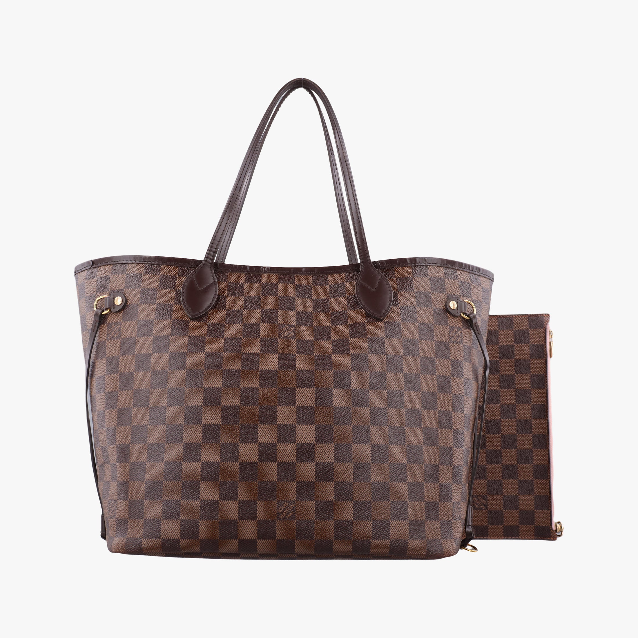 Secondhand Louis Vuitton NEVERFULL MM EBENE Damier Canvas N51105 handbag | stylenewstar