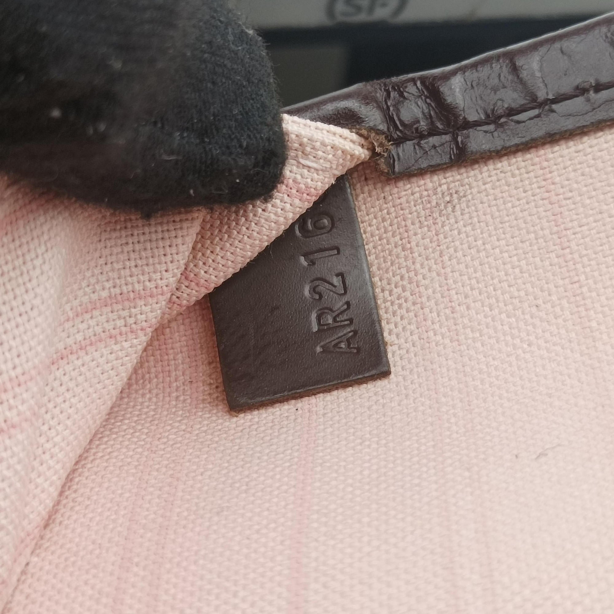 Secondhand Louis Vuitton NEVERFULL MM EBENE Damier Canvas N51105 handbag | stylenewstar