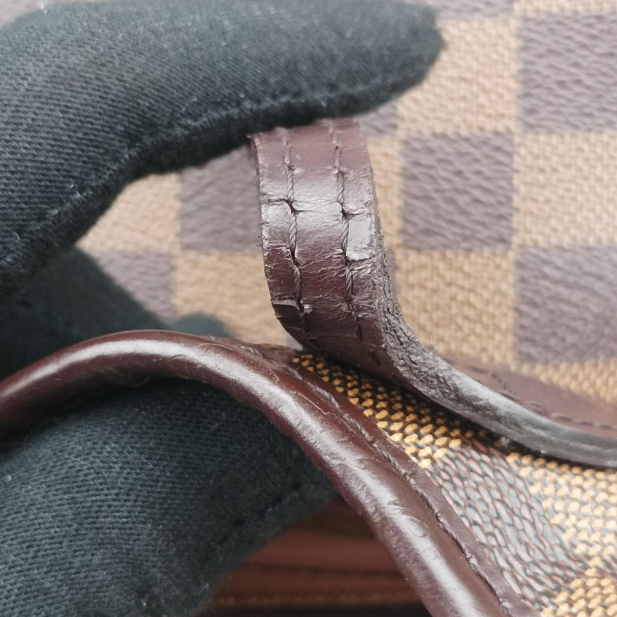 Secondhand Louis Vuitton NEVERFULL MM EBENE Damier Canvas N51105 handbag | stylenewstar