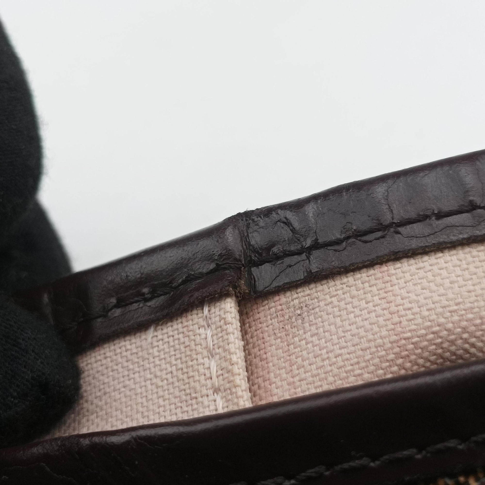 Secondhand Louis Vuitton NEVERFULL MM EBENE Damier Canvas N51105 handbag | stylenewstar