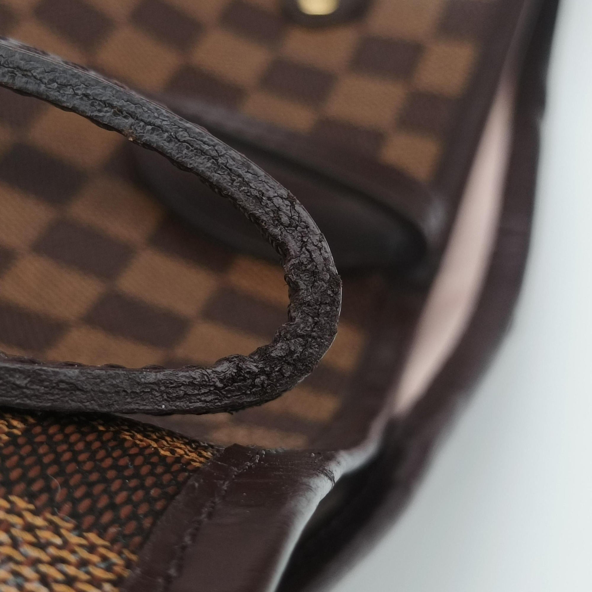 Secondhand Louis Vuitton NEVERFULL MM EBENE Damier Canvas N51105 handbag | stylenewstar