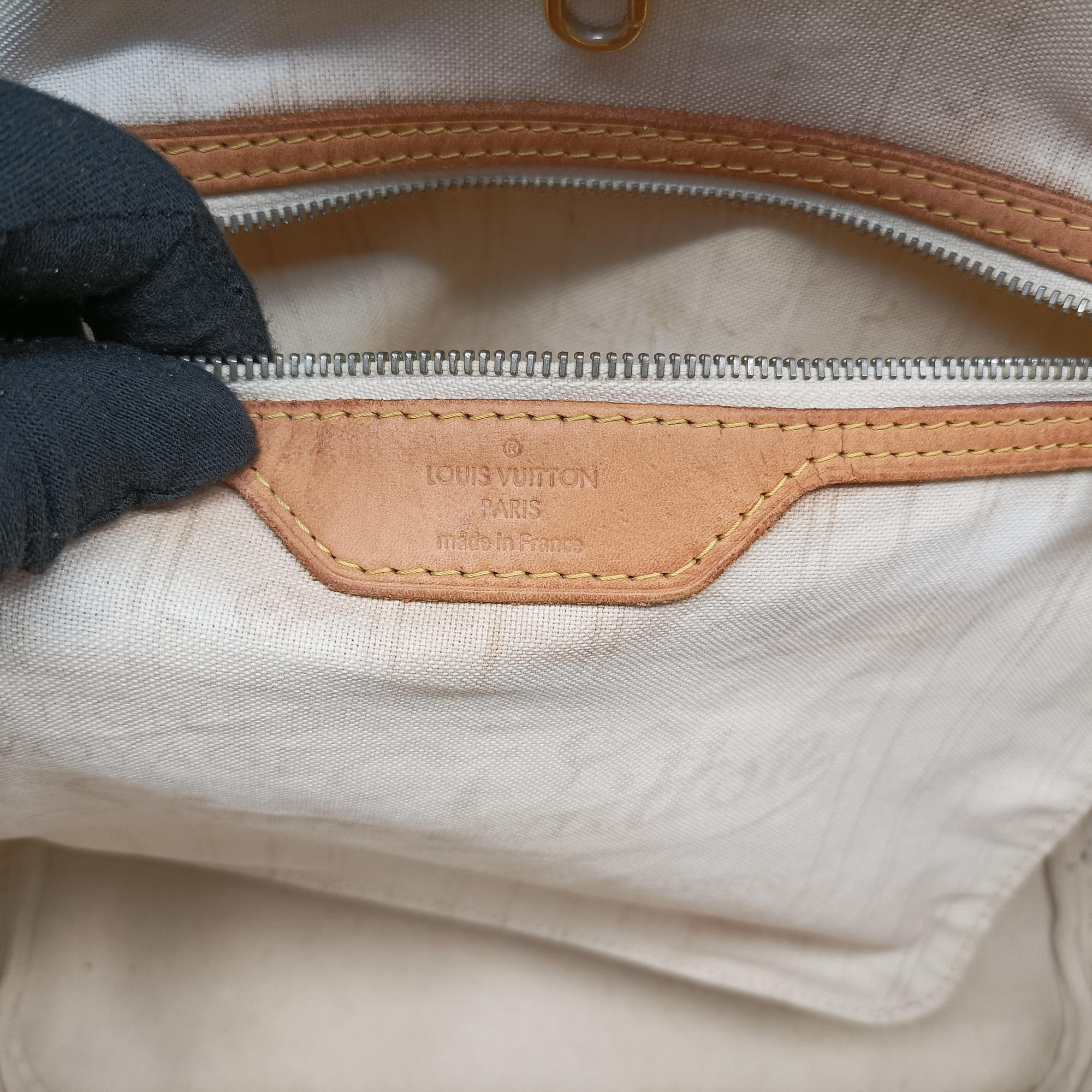 Vintage Louis Vuitton Neverfull MM Azur Damier Canvas N51107 handbag | stylenewstar