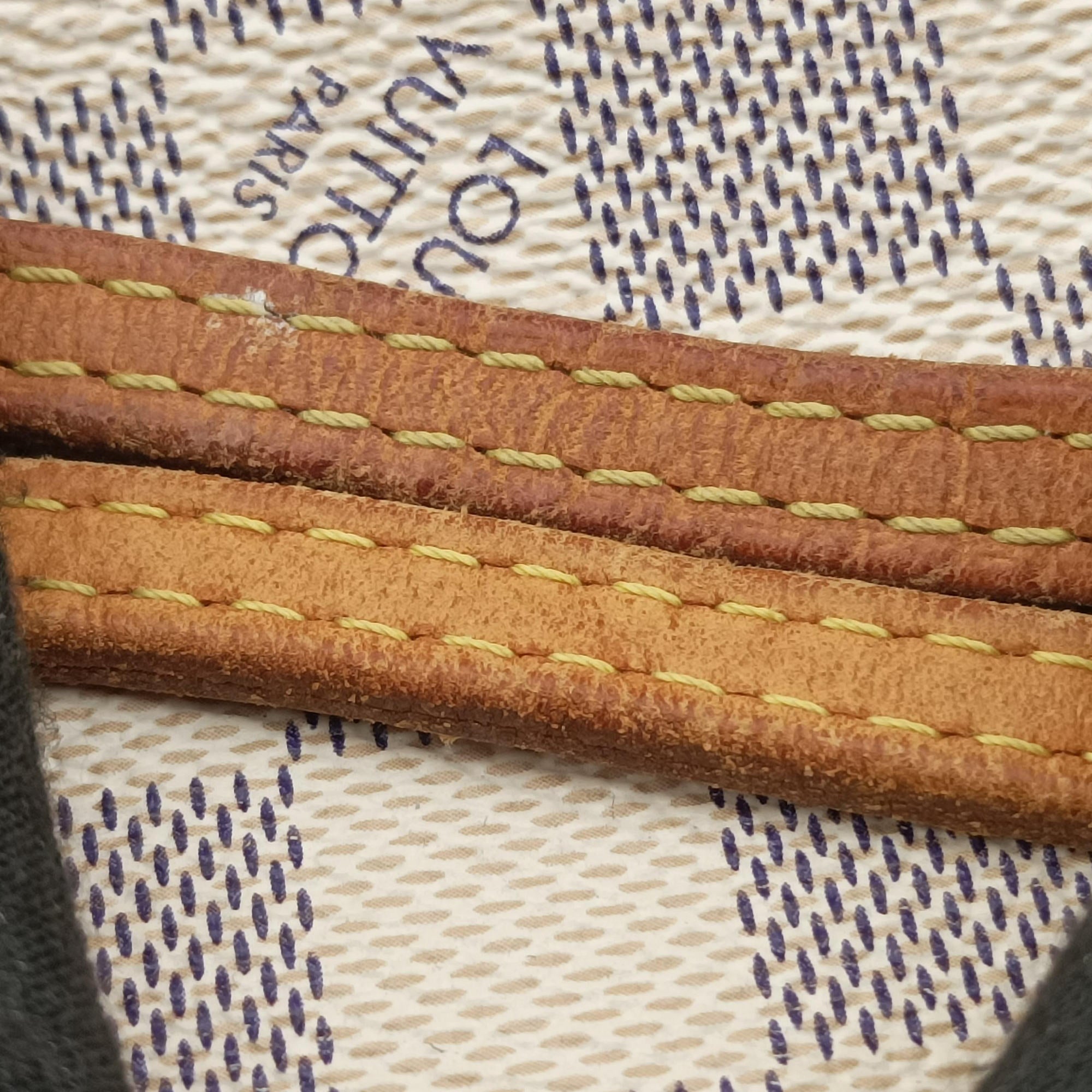Vintage Louis Vuitton Neverfull MM Azur Damier Canvas N51107 handbag | stylenewstar