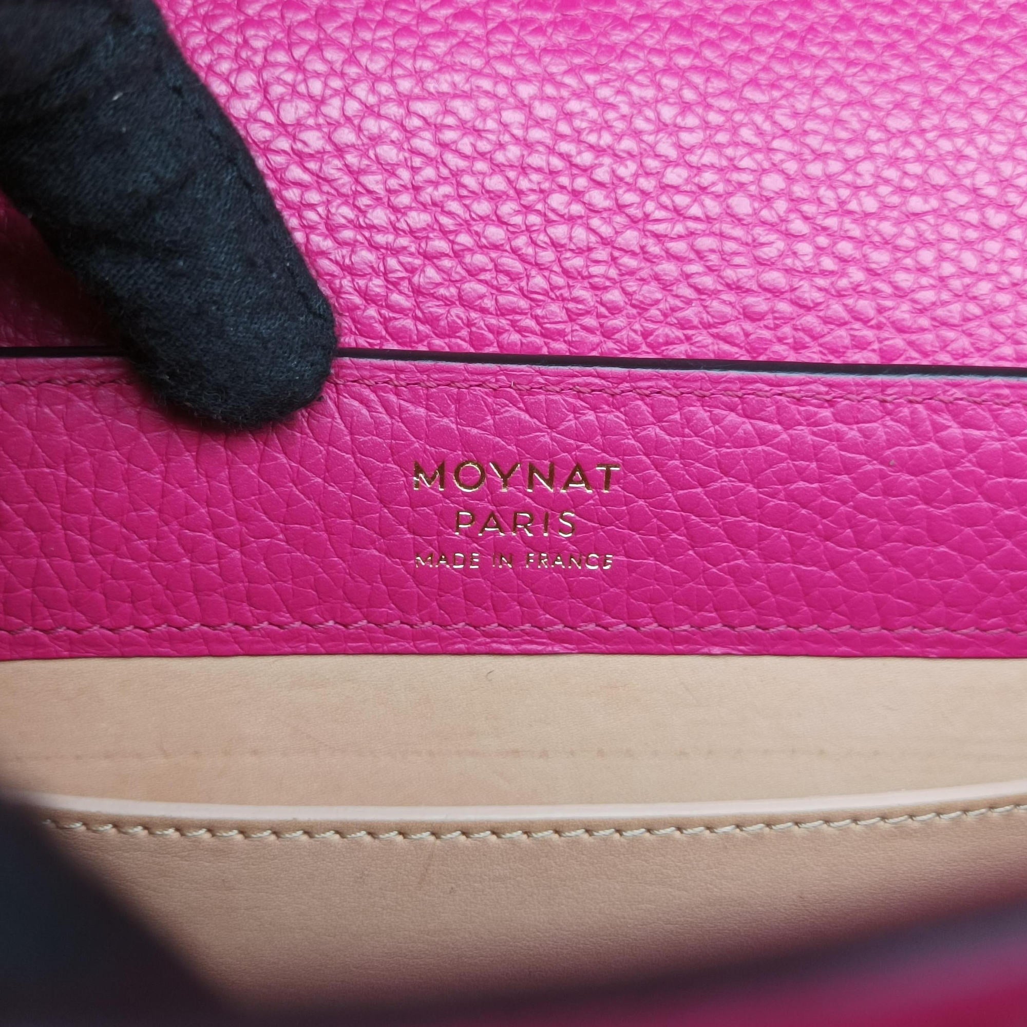 Pre-owned Moynat Legenne PM Rose leather  shoulderbag | stylenewstar