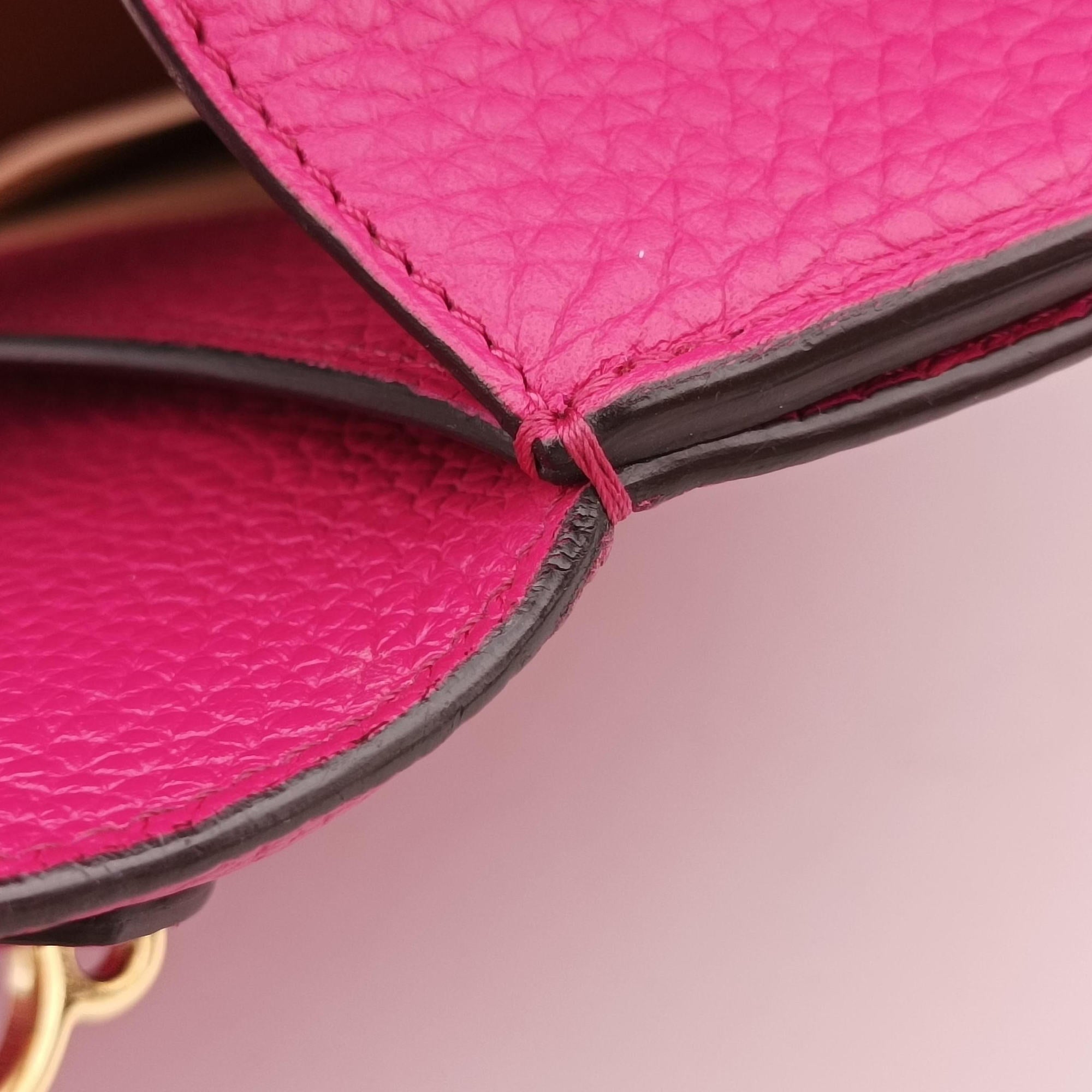 Pre-owned Moynat Legenne PM Rose leather  shoulderbag | stylenewstar