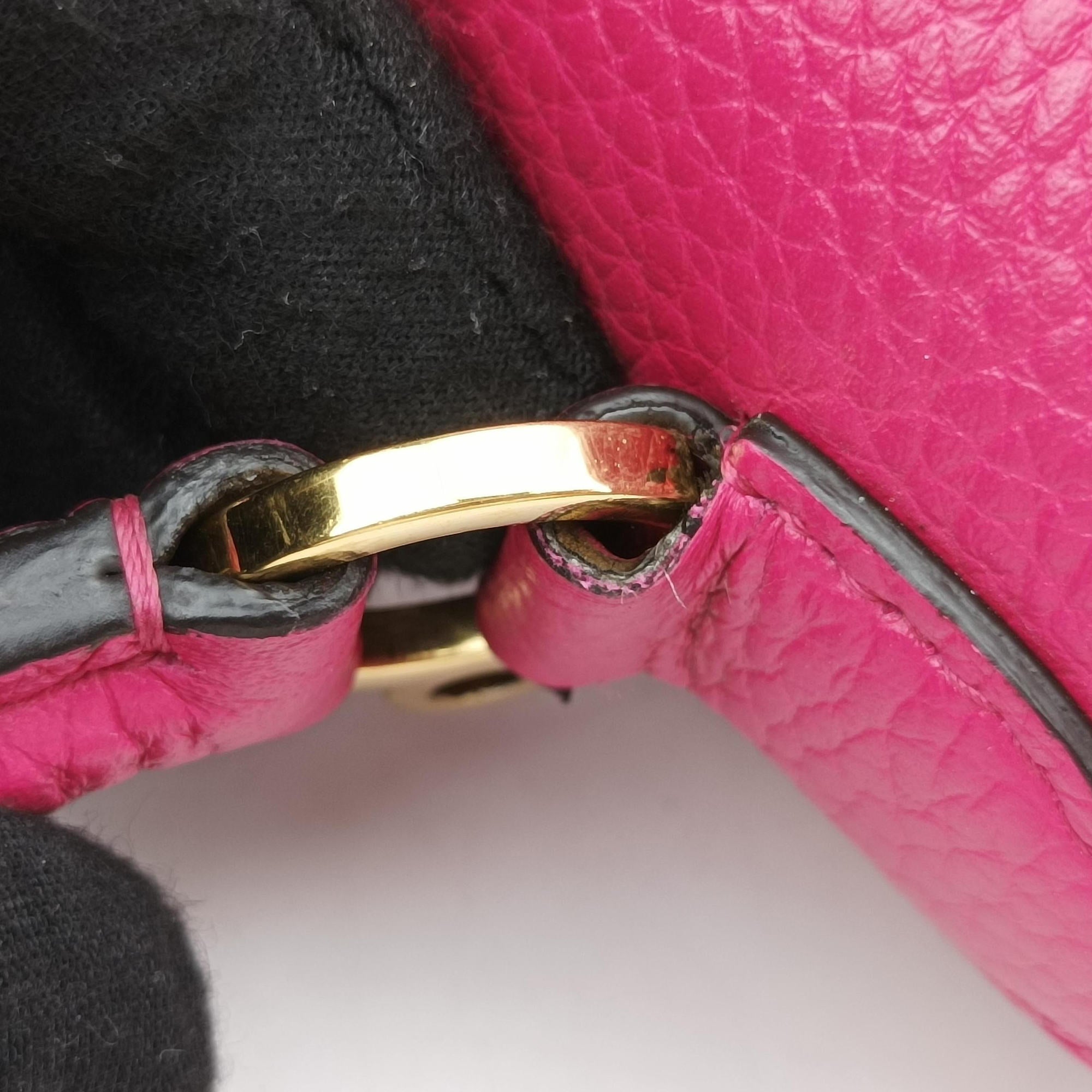 Pre-owned Moynat Legenne PM Rose leather  shoulderbag | stylenewstar