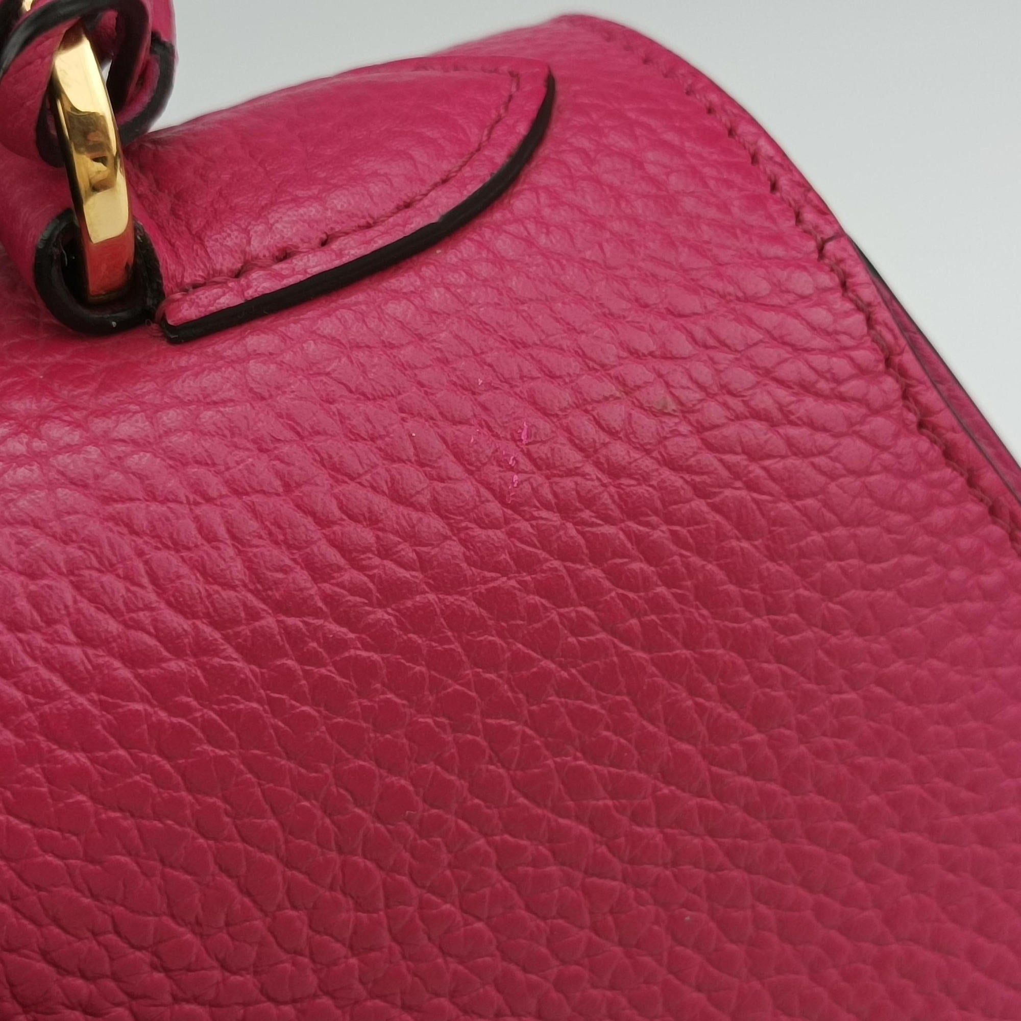 Pre-owned Moynat Legenne PM Rose leather  shoulderbag | stylenewstar