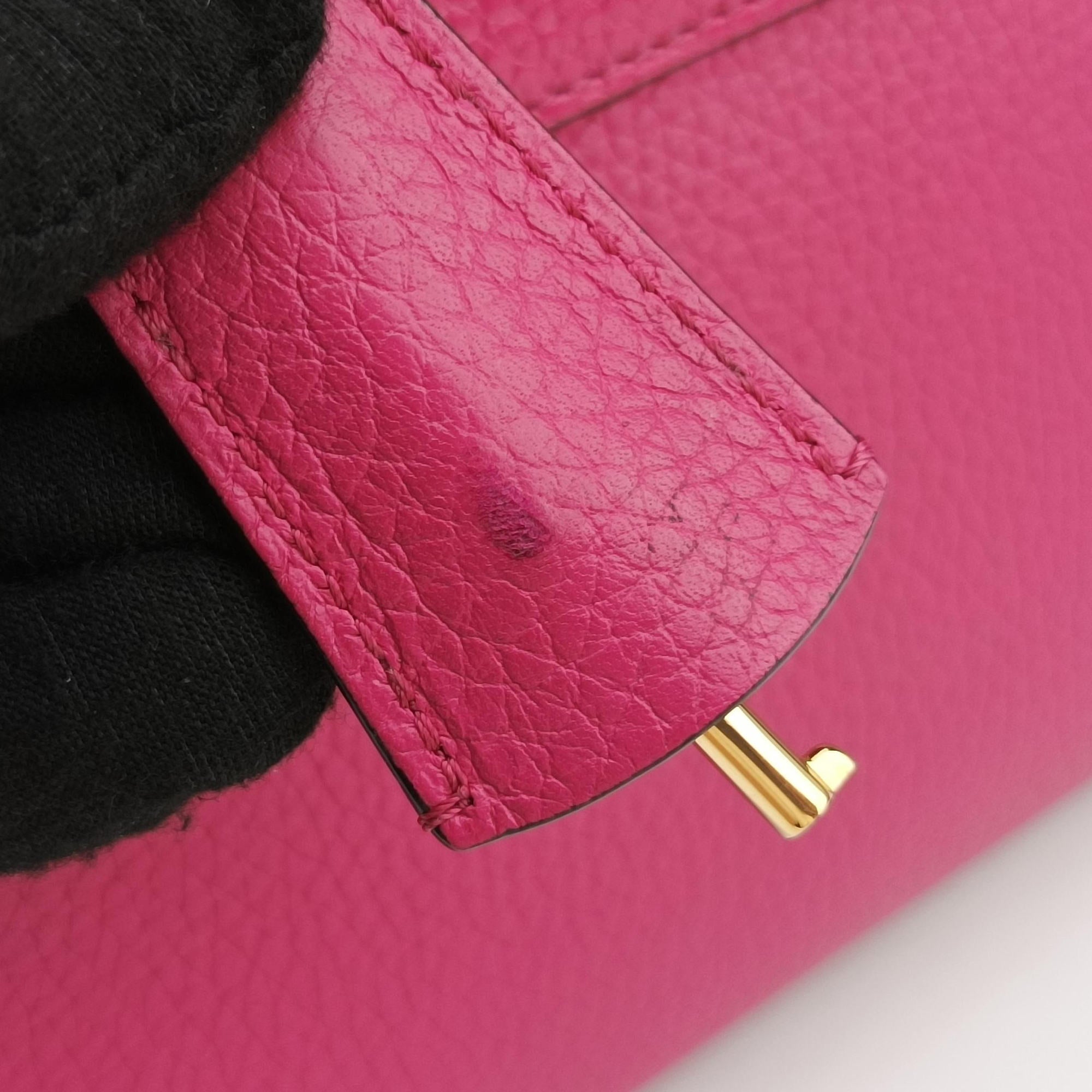 Pre-owned Moynat Legenne PM Rose leather  shoulderbag | stylenewstar