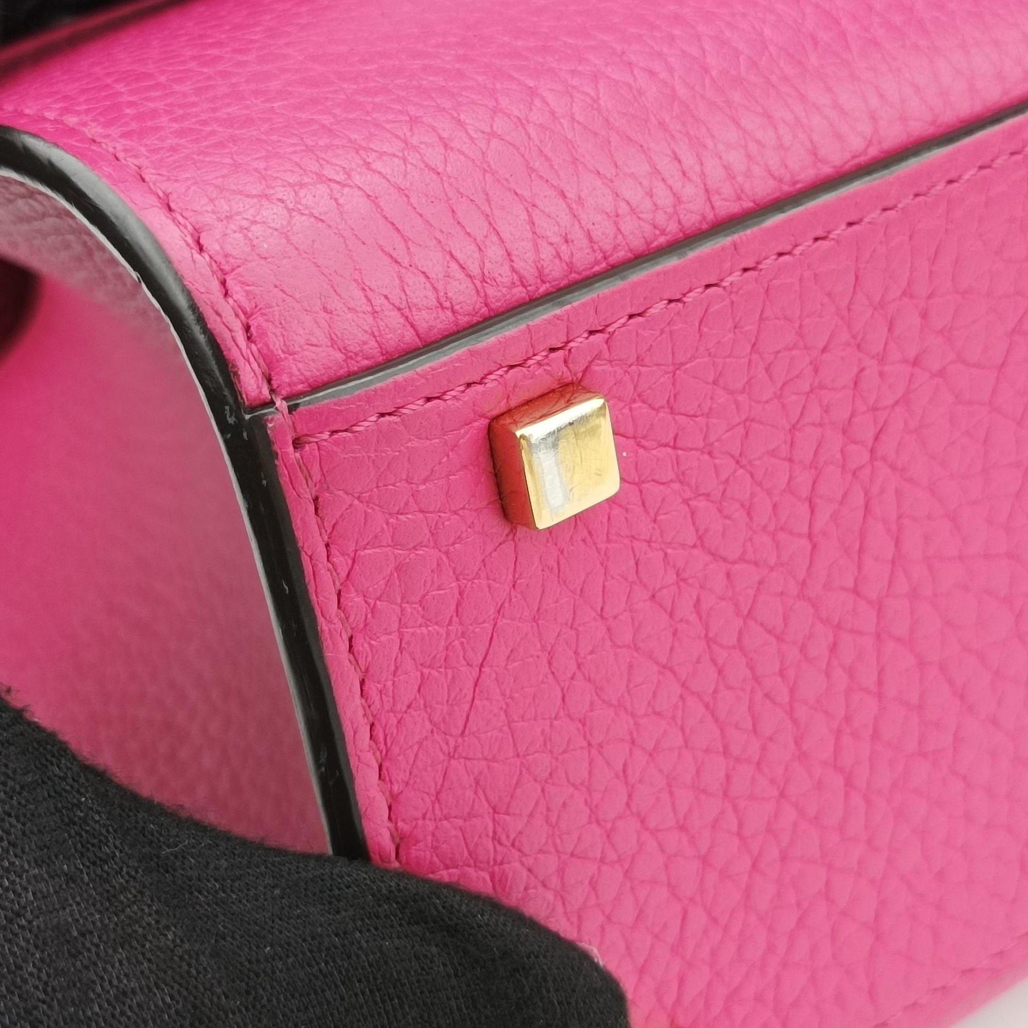 Pre-owned Moynat Legenne PM Rose leather  shoulderbag | stylenewstar