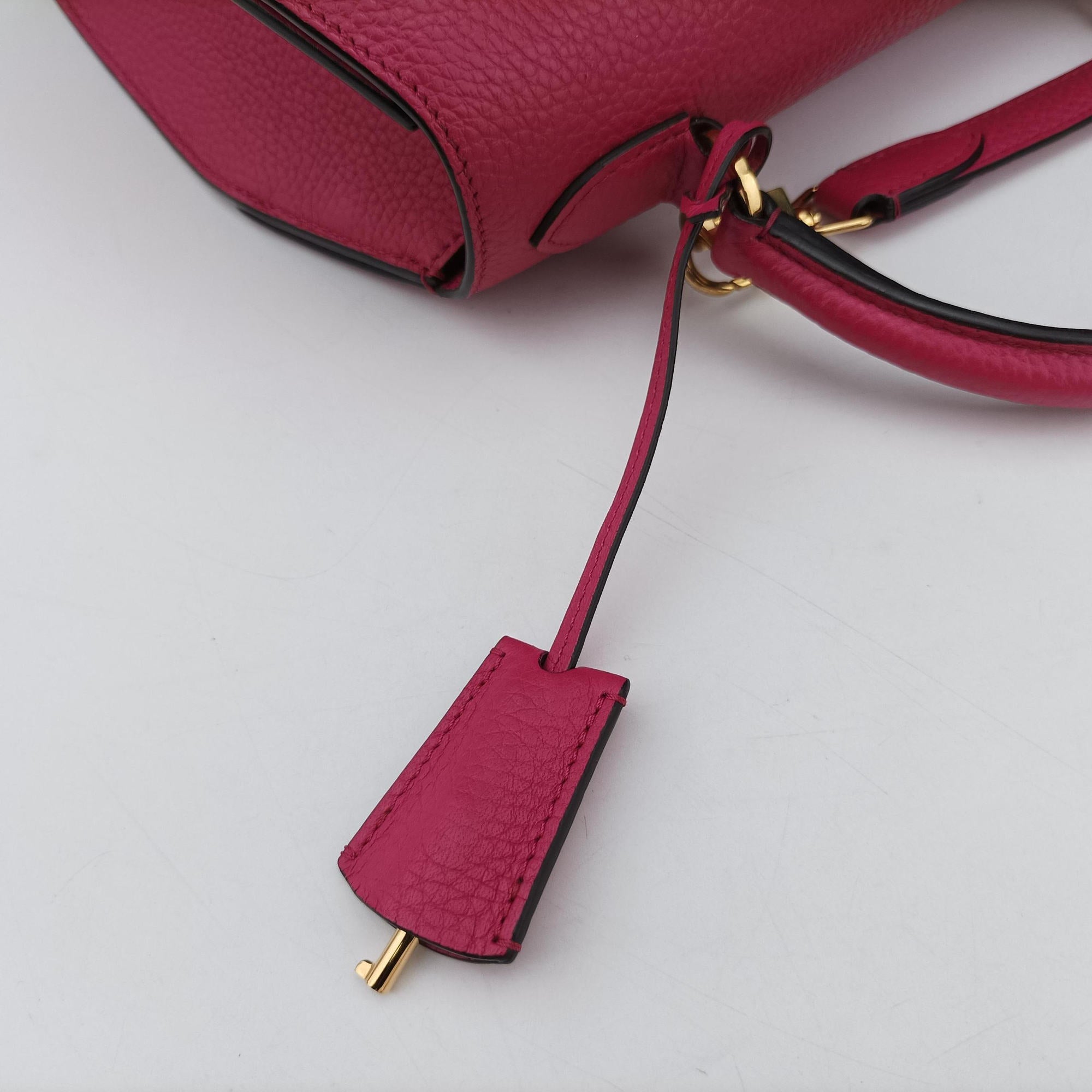 Pre-owned Moynat Legenne PM Rose leather  shoulderbag | stylenewstar