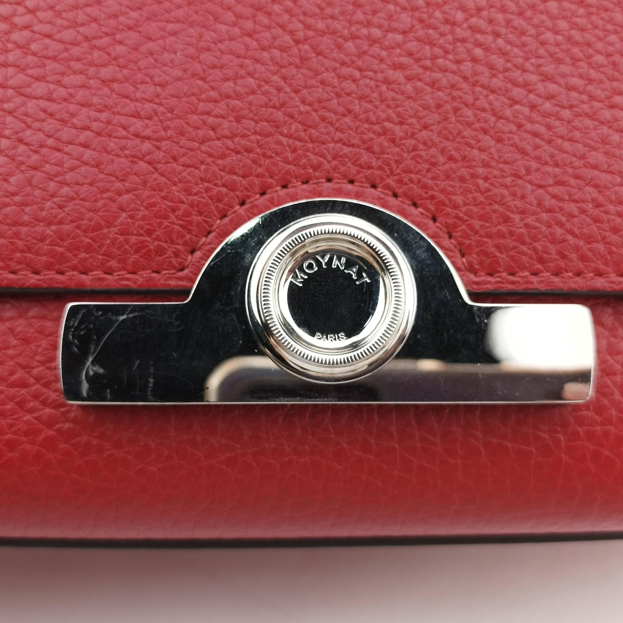 Vintage Moynat Legenne PM Red leather  shoulderbag | stylenewstar
