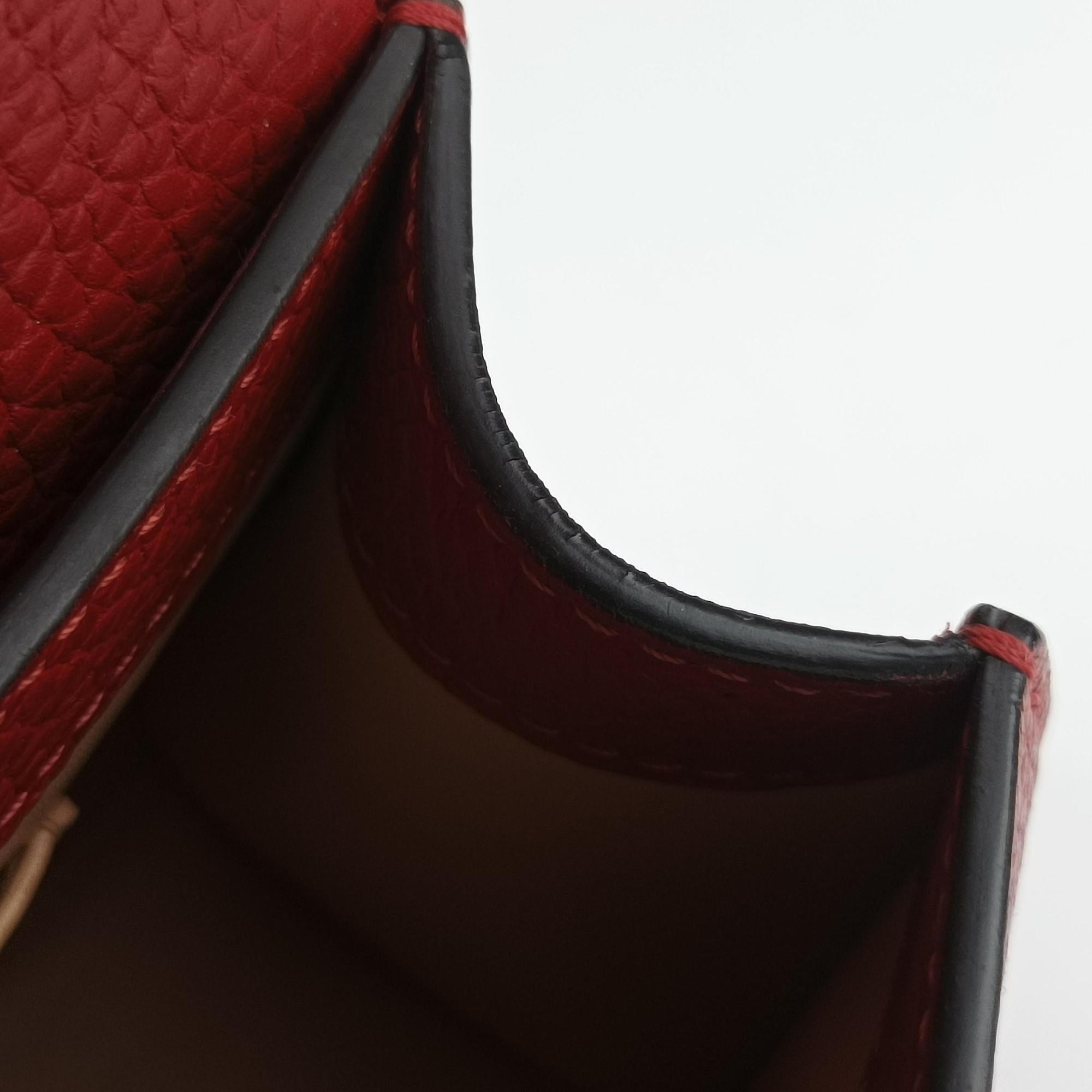 Vintage Moynat Legenne PM Red leather  shoulderbag | stylenewstar