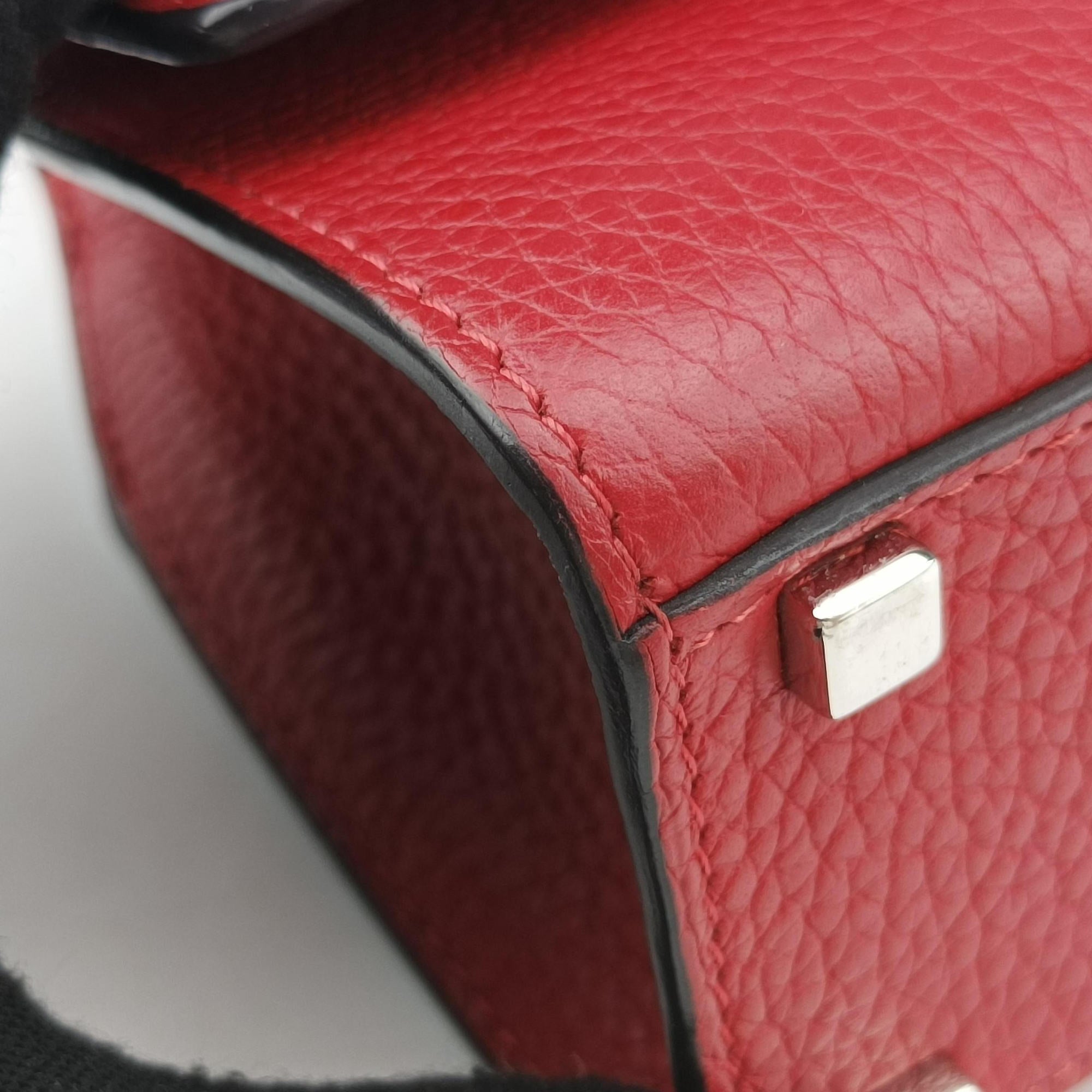 Vintage Moynat Legenne PM Red leather  shoulderbag | stylenewstar