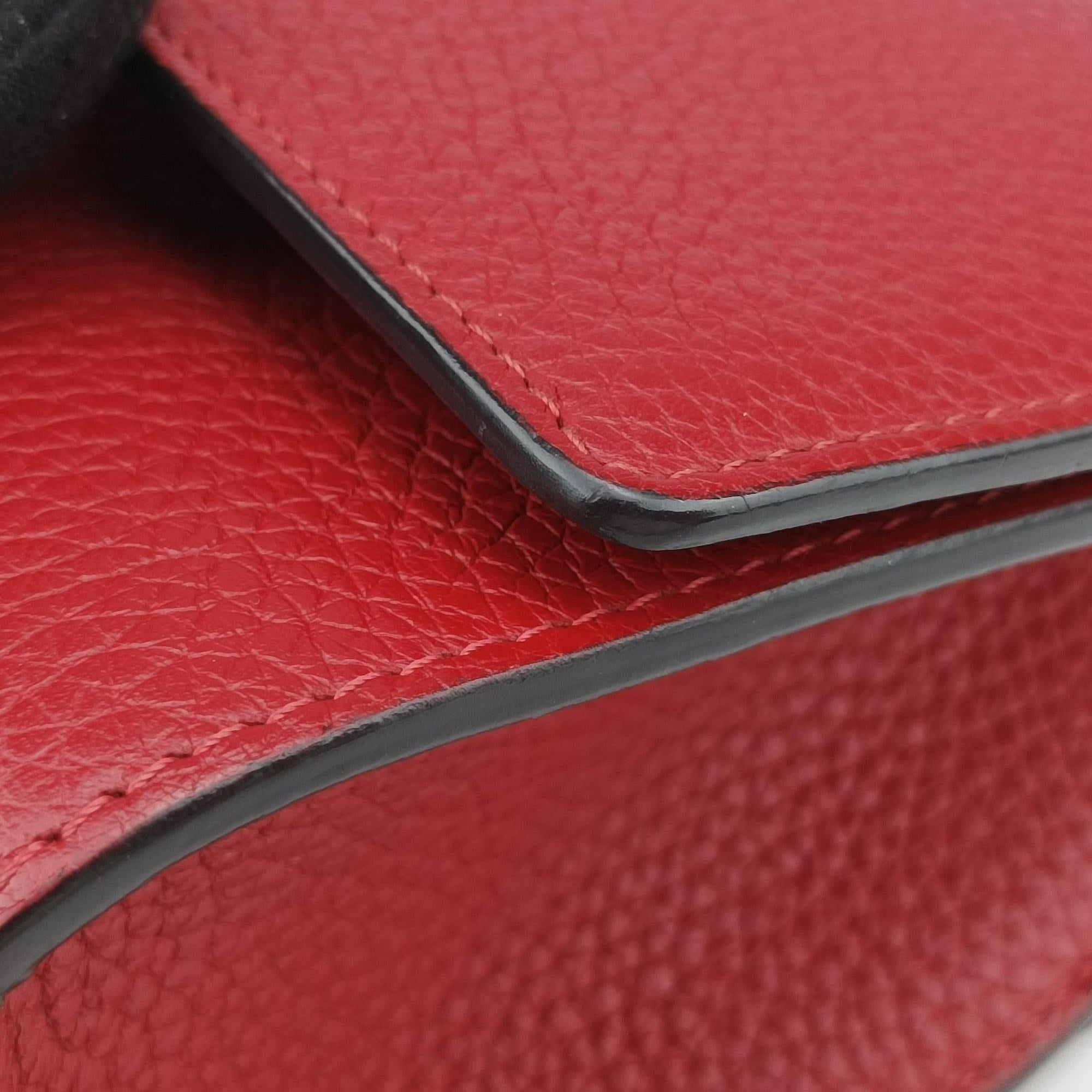 Vintage Moynat Legenne PM Red leather  shoulderbag | stylenewstar