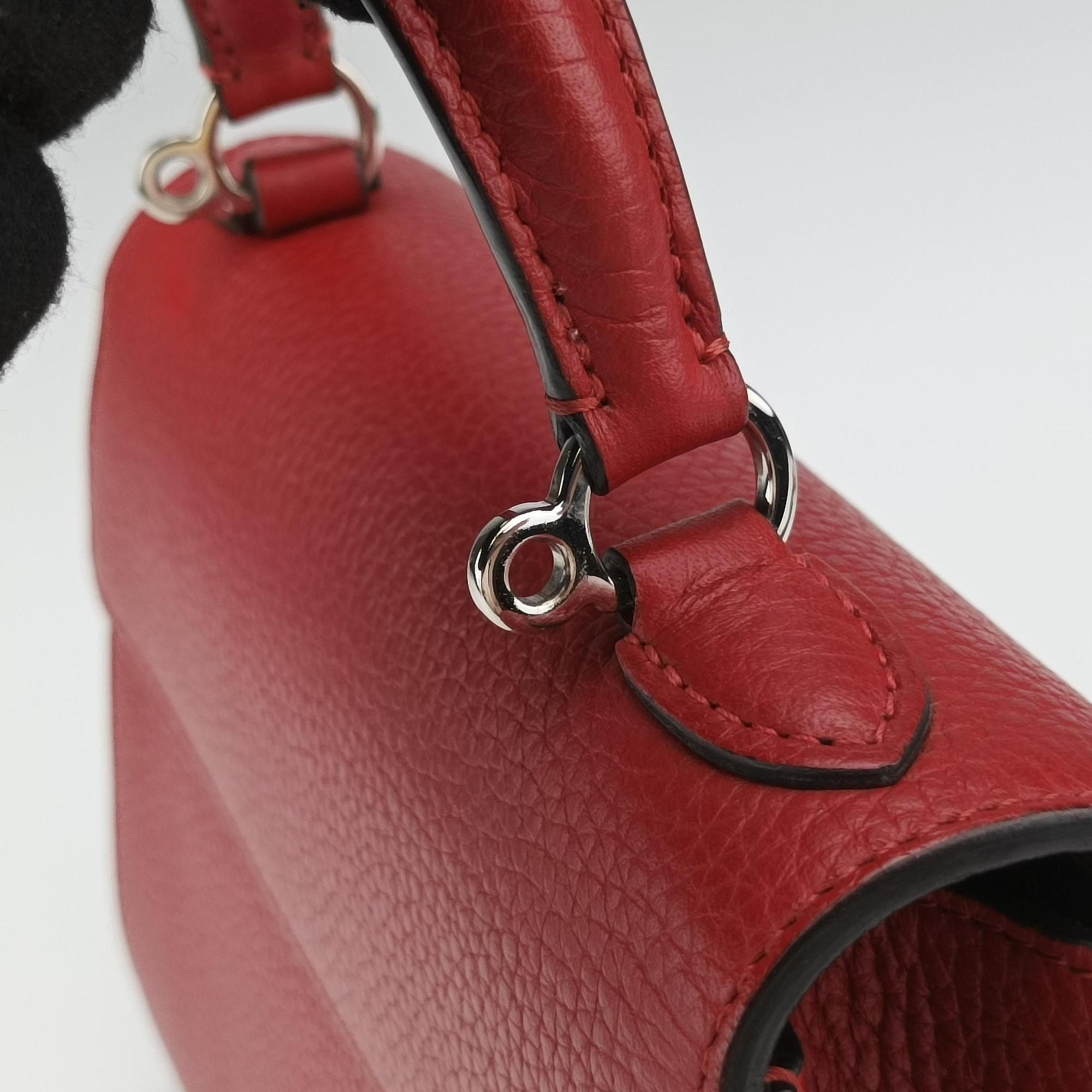 Vintage Moynat Legenne PM Red leather  shoulderbag | stylenewstar