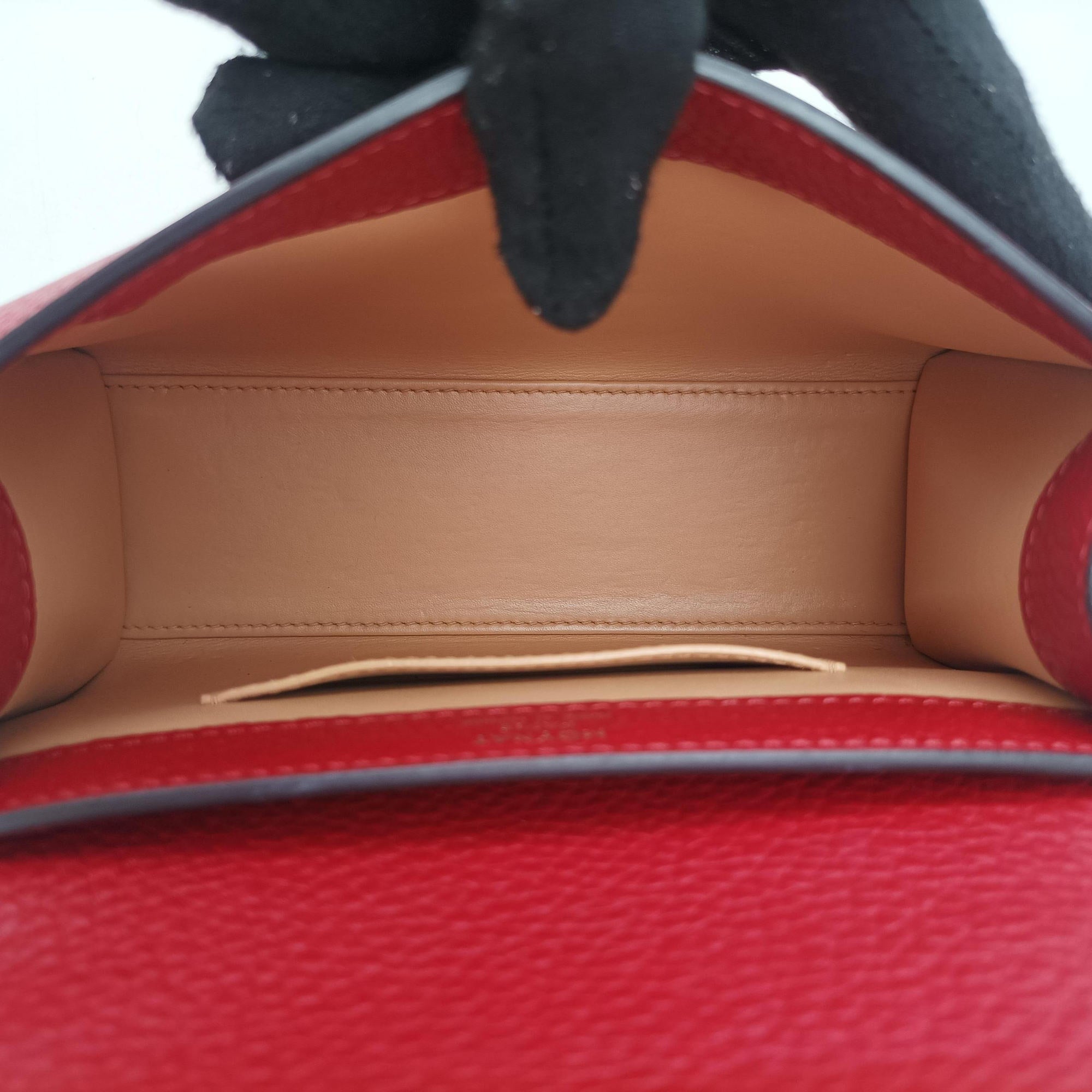 Vintage Moynat Legenne PM Red leather  shoulderbag | stylenewstar