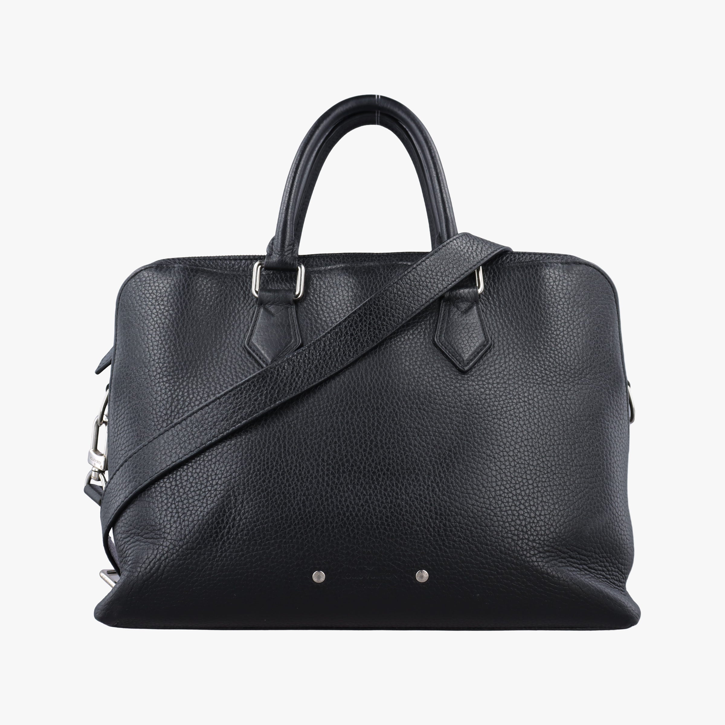 Pre-owned Louis Vuitton ARMAND Briefcase PM Noir Taurillon leather M53488 shoulderbag | stylenewstar