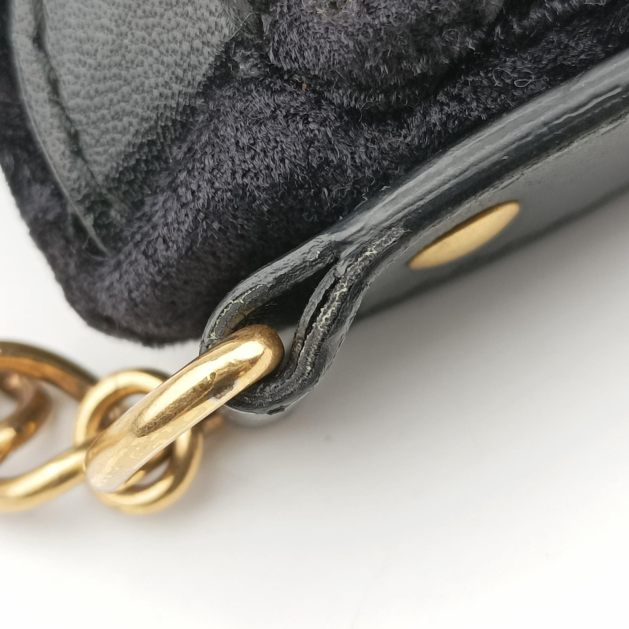 Pre-owned Balenciaga Souvenir XS Black Jacquard Velvet  bum bag/waist bag | stylenewstar