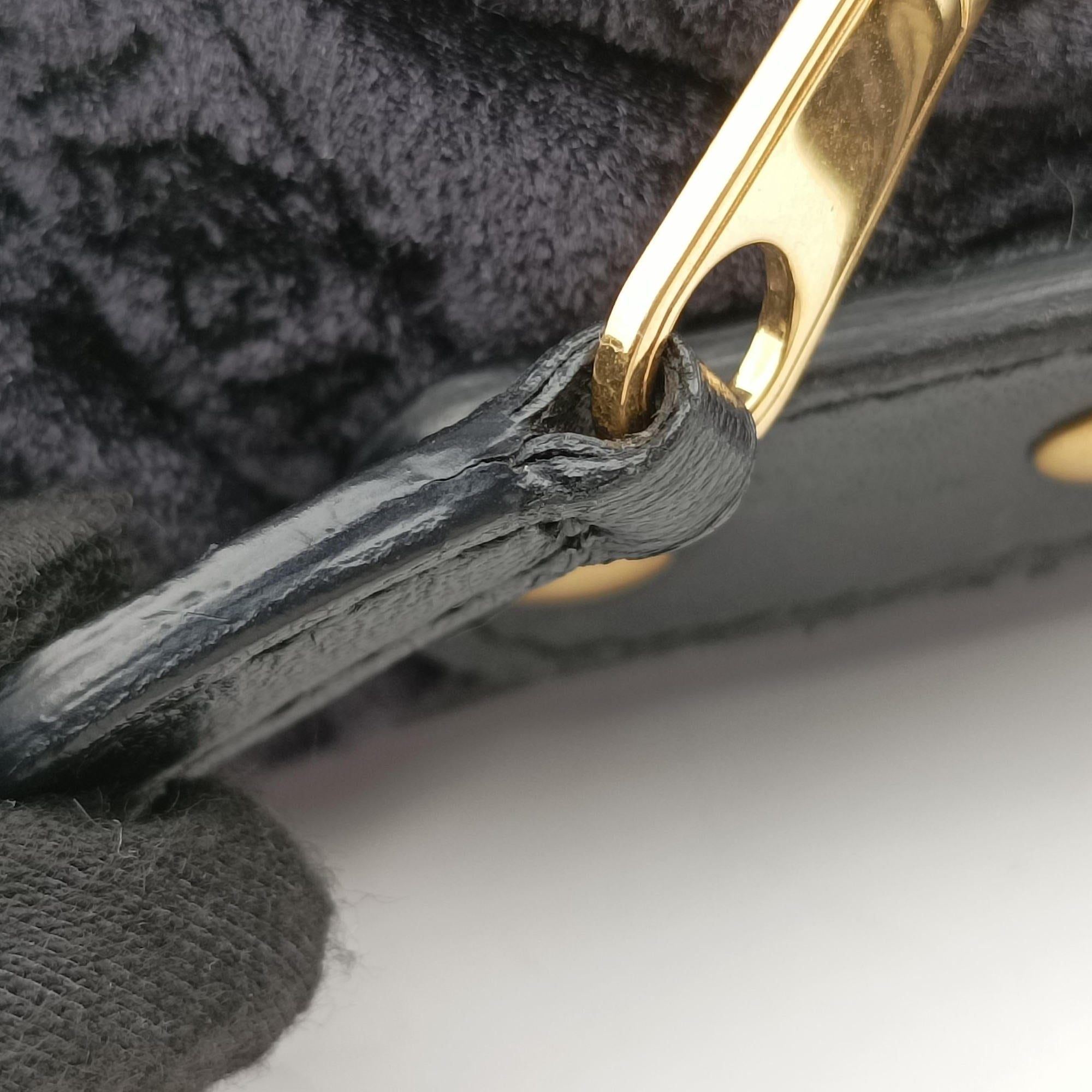 Pre-owned Balenciaga Souvenir XS Black Jacquard Velvet  bum bag/waist bag | stylenewstar