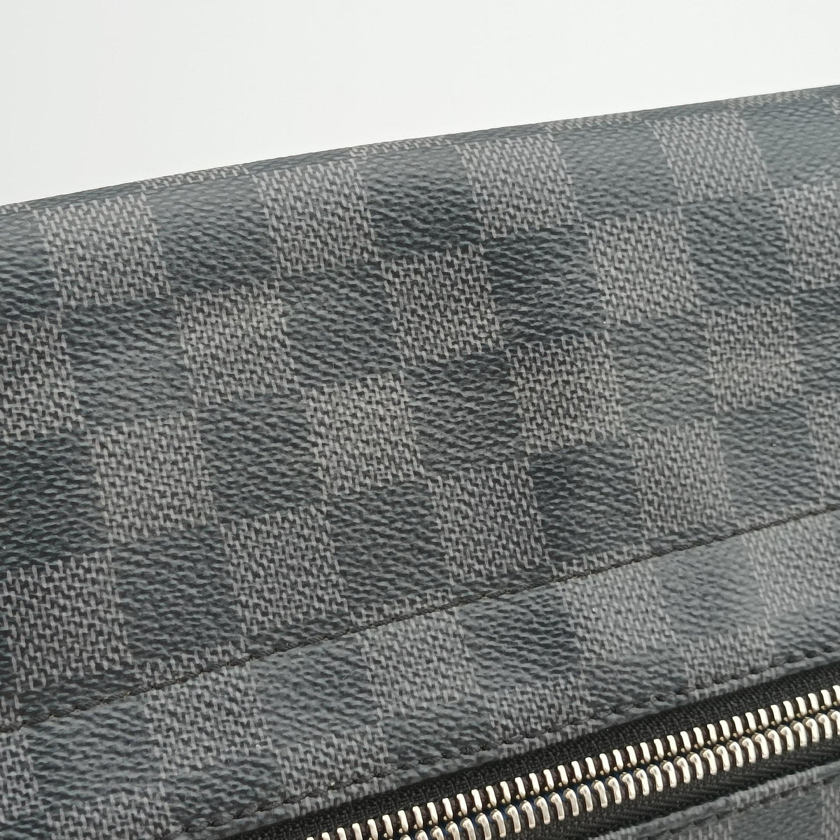 Pre-owned Louis Vuitton District PM Blue×Black Damier Graphite N42420 shoulderbag | stylenewstar