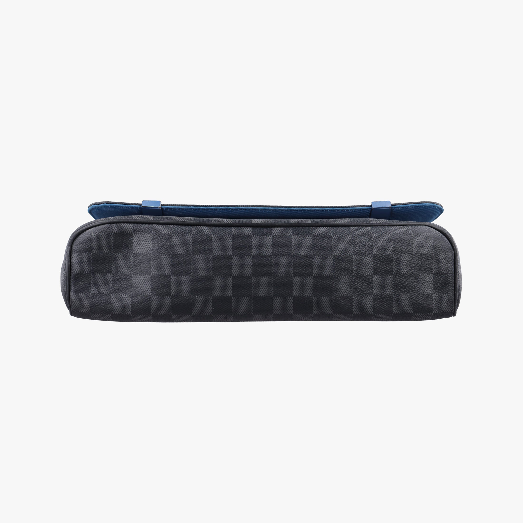Pre-owned Louis Vuitton District PM Blue×Black Damier Graphite N42420 shoulderbag | stylenewstar