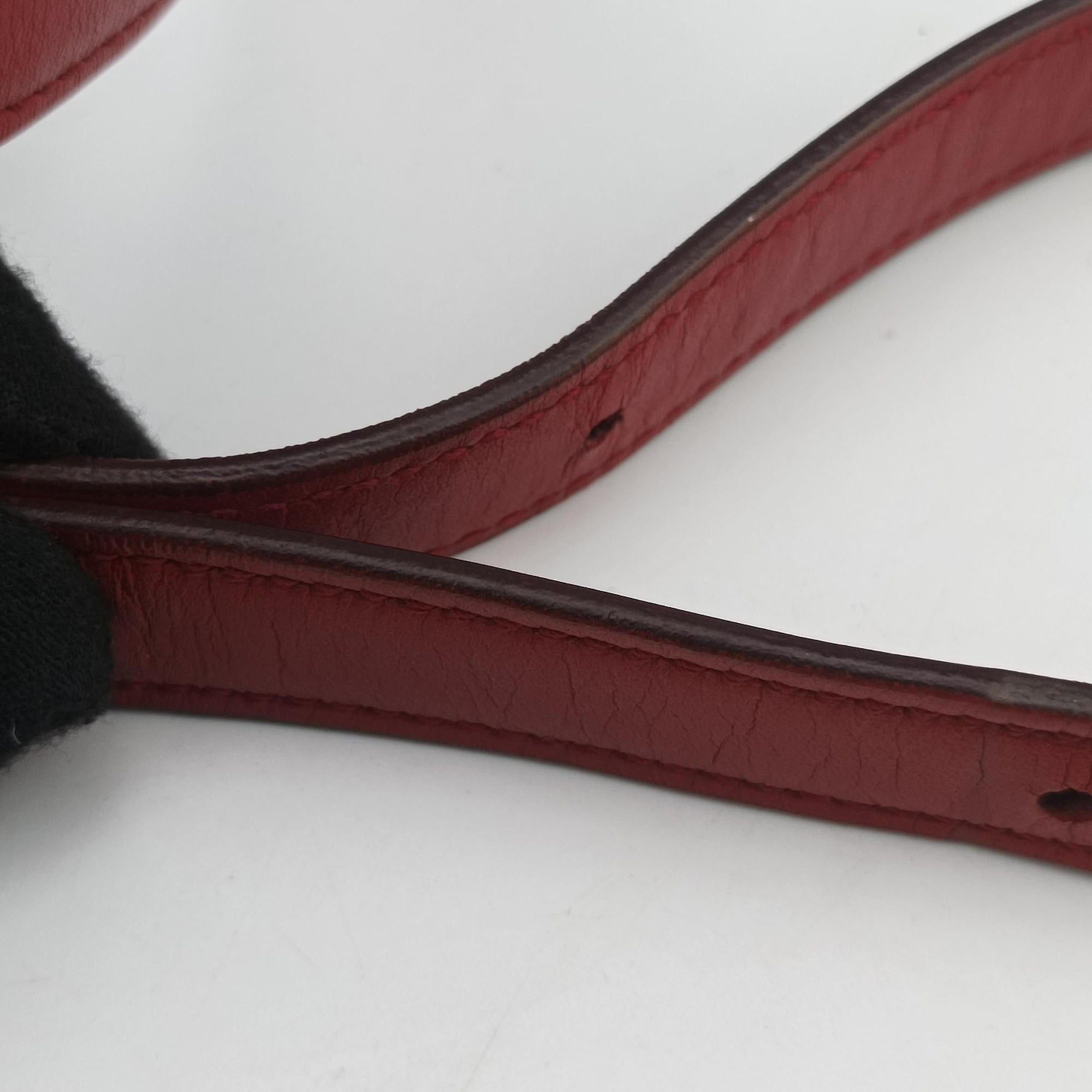 Vintage Celine Classic Box Red Leather  shoulderbag | stylenewstar