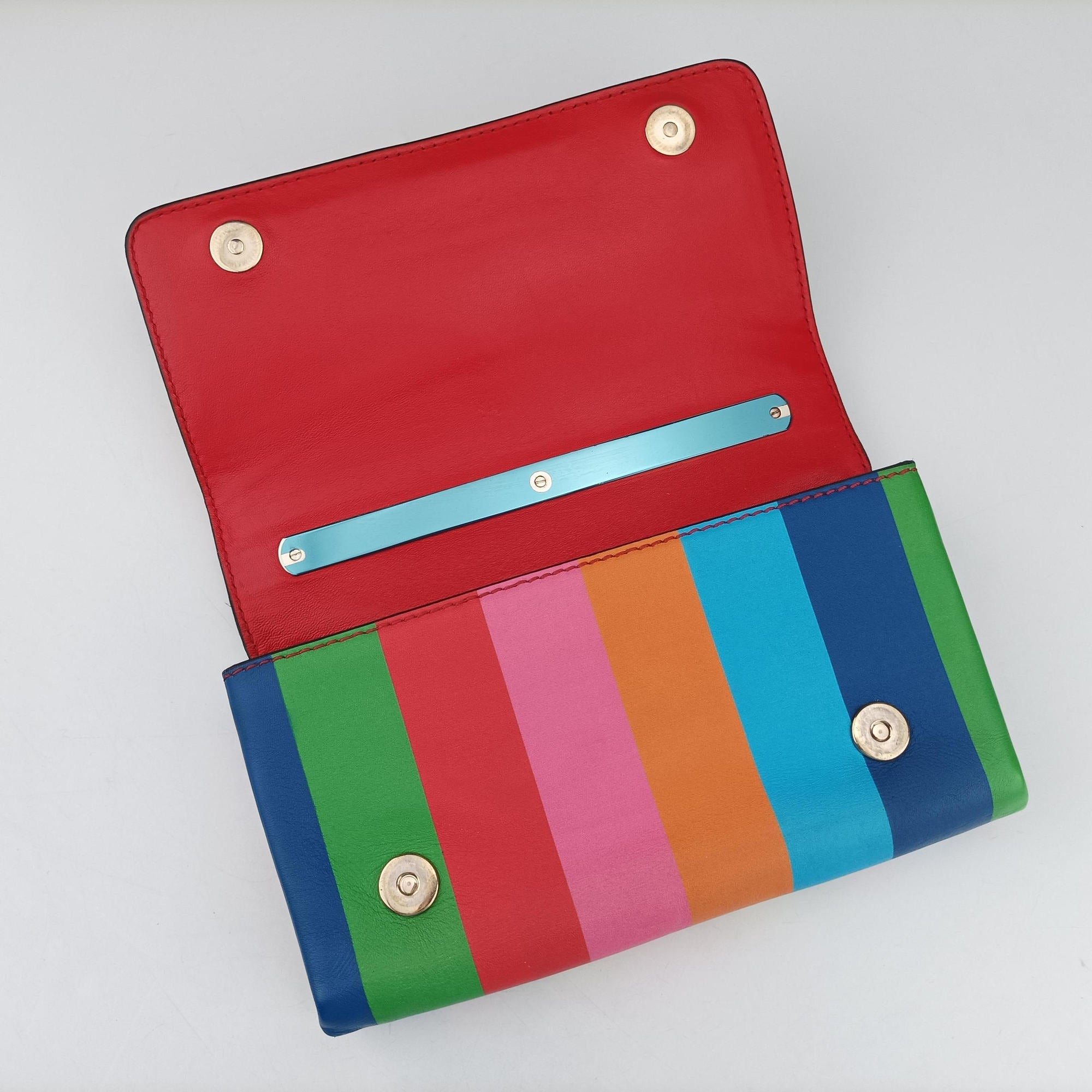Pre-owned Valentino Rockstud Va Va Voom Multicolour Leather  shoulderbag | stylenewstar