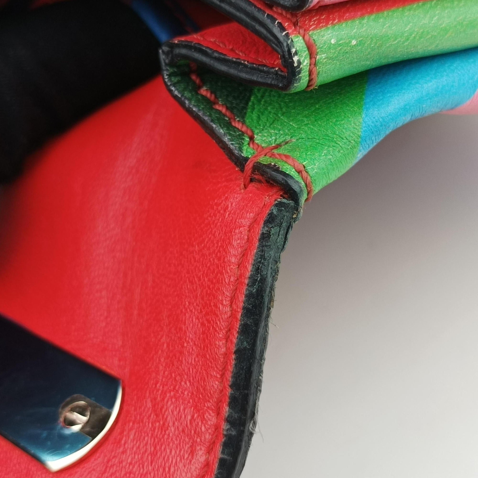 Pre-owned Valentino Rockstud Va Va Voom Multicolour Leather  shoulderbag | stylenewstar