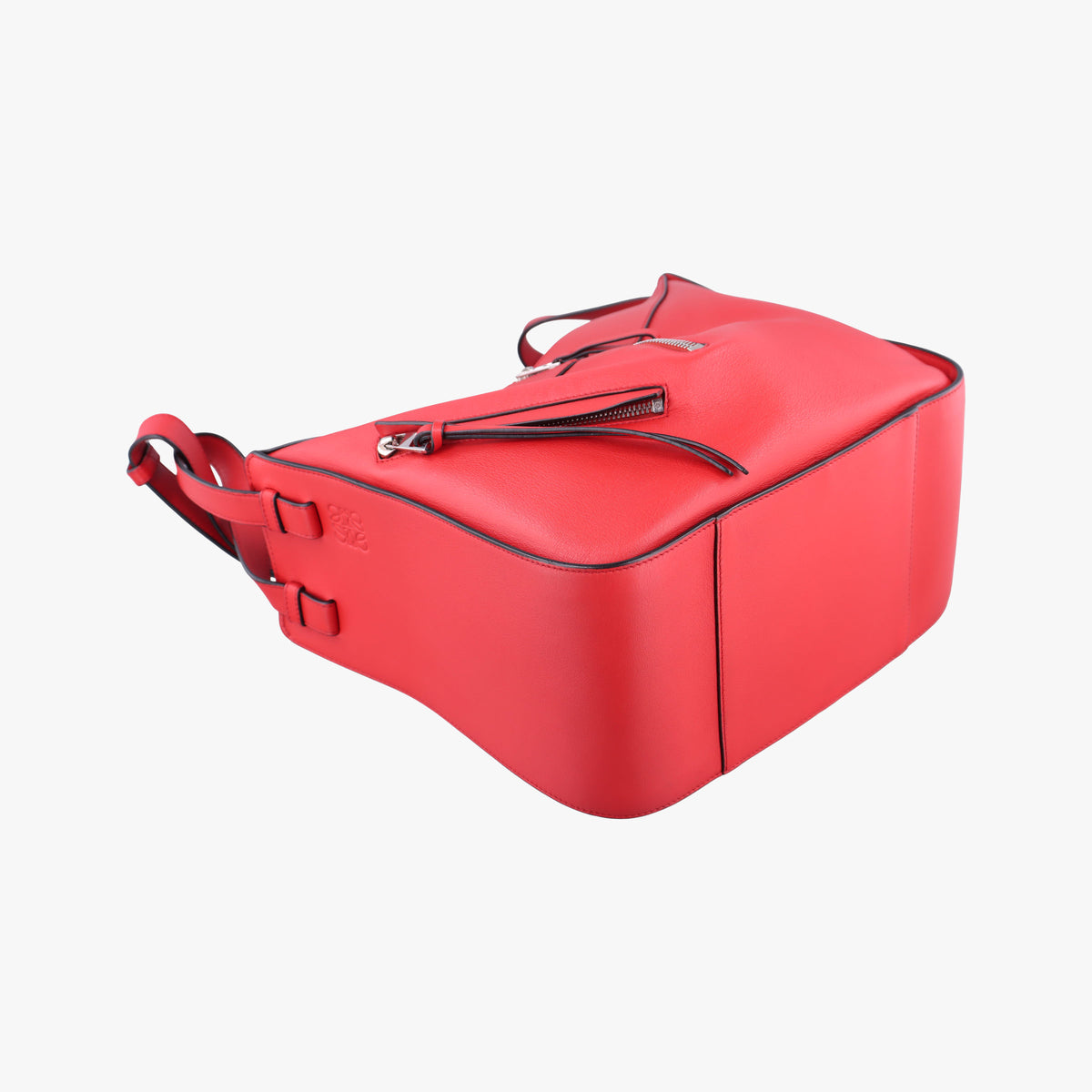 Pre-owned Loewe Hammock Red Leather  shoulderbag | stylenewstar