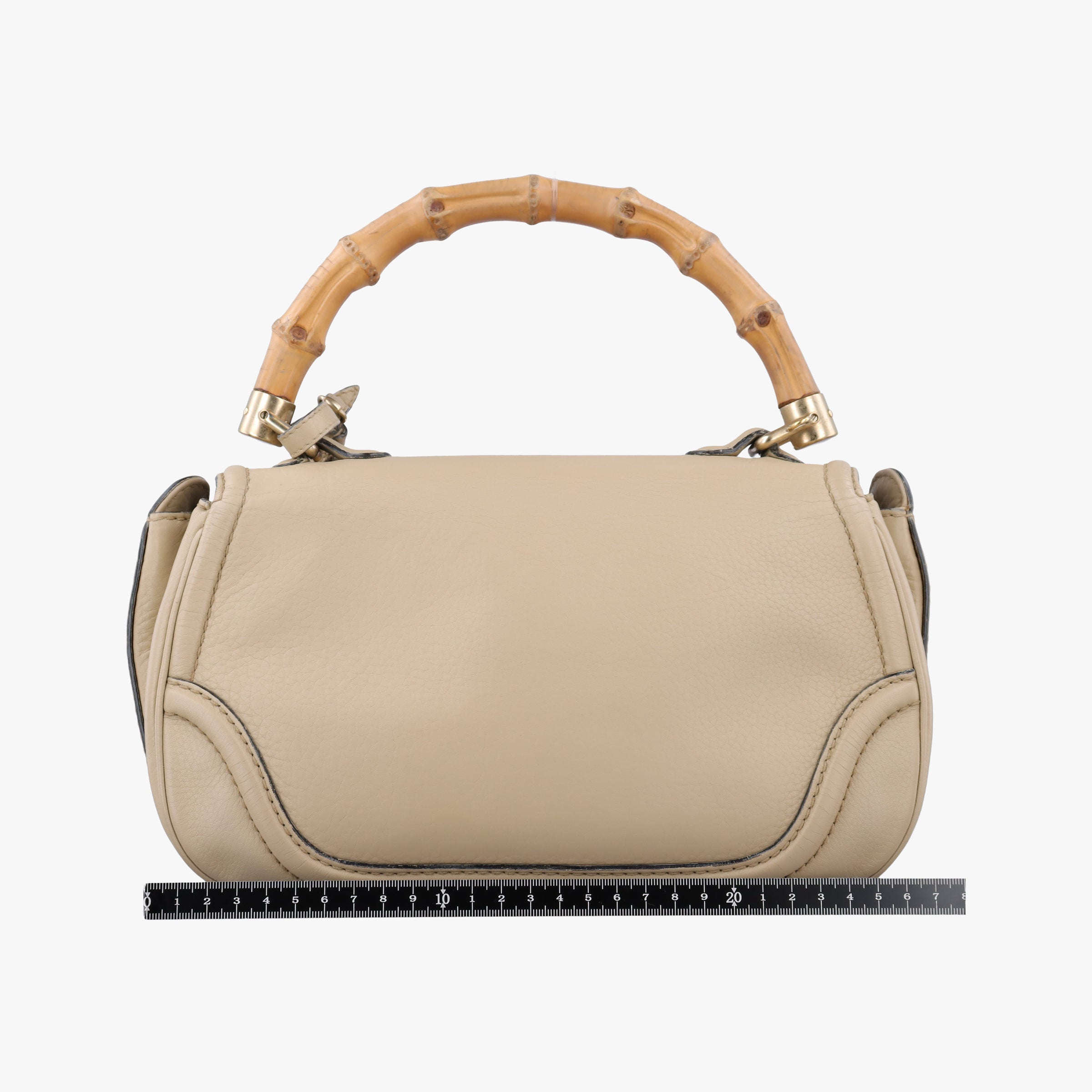 Pre-owned Gucci New Bamboo khaki Leather 254884 shoulderbag | stylenewstar