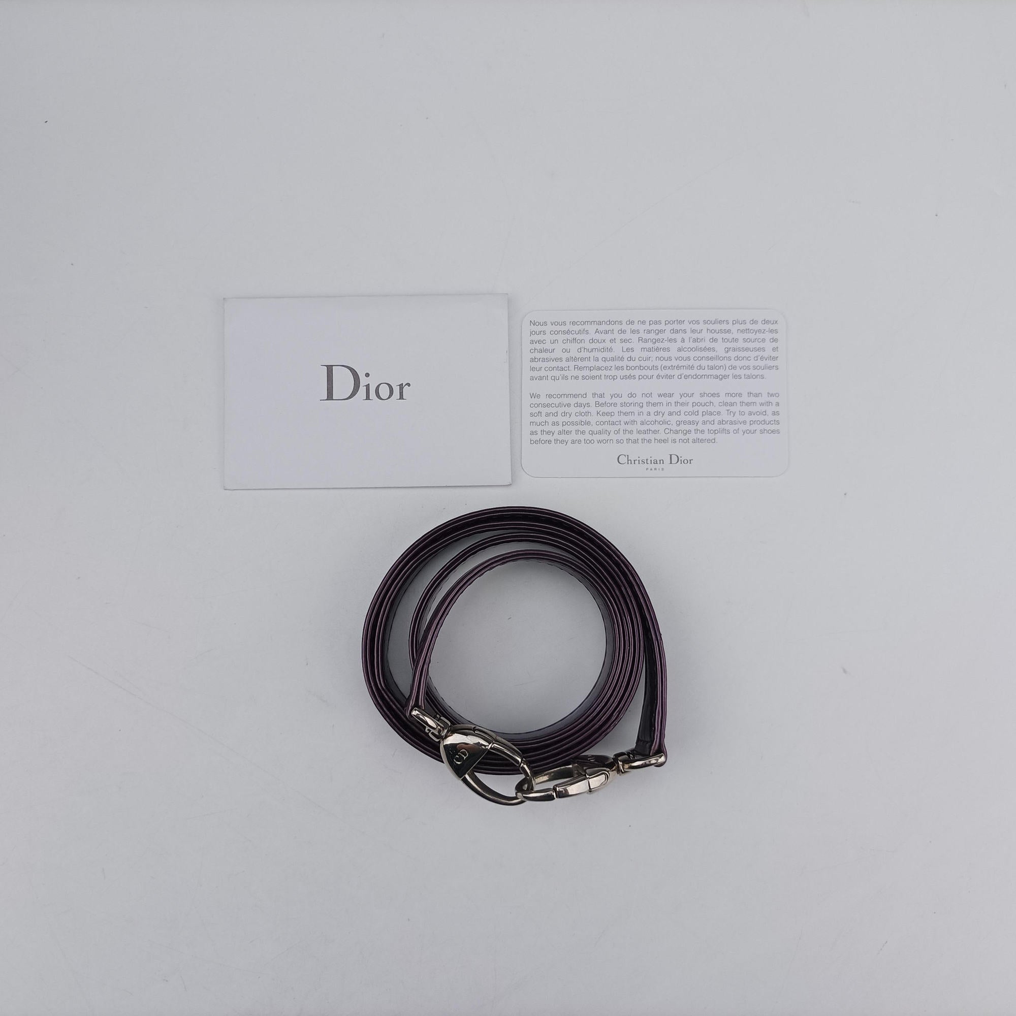 Pre-owned Christian Dior Lady Dior Purple×Orange×Brown Lambskin  shoulderbag | stylenewstar