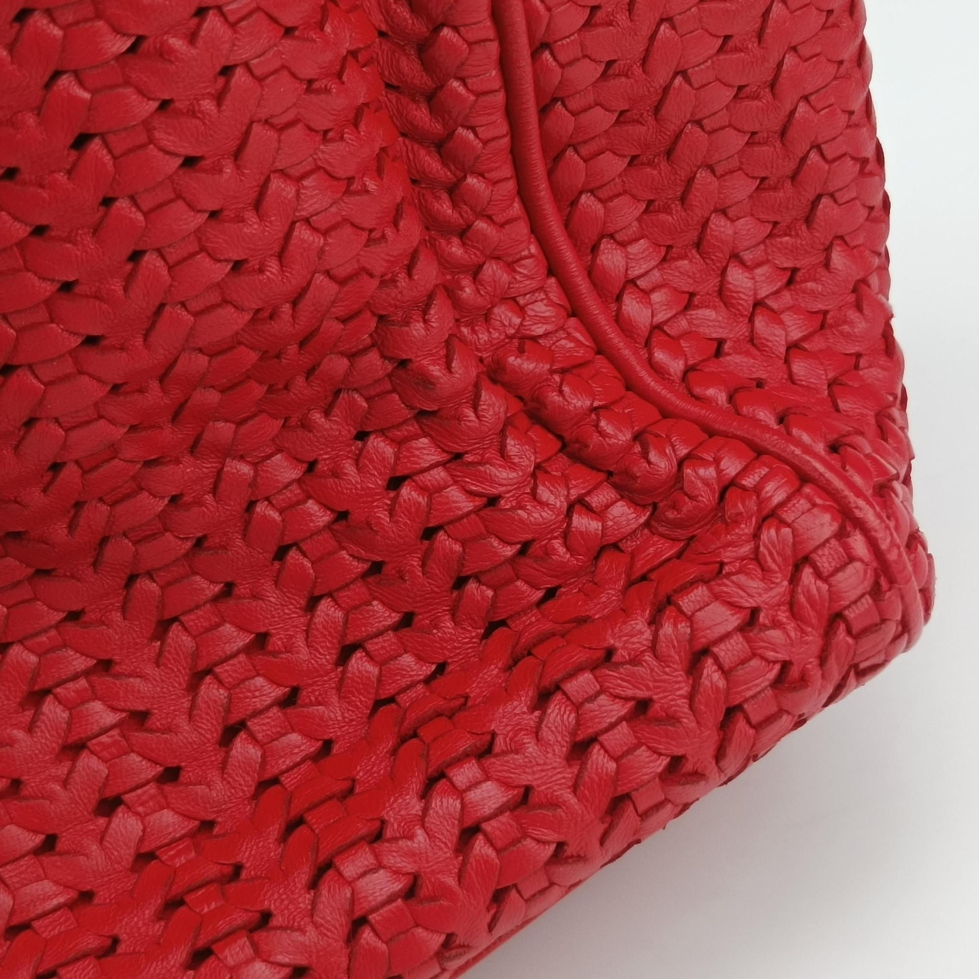 Pre-owned Christian Dior Soft Lady Dior Red lambskin  handbag | stylenewstar