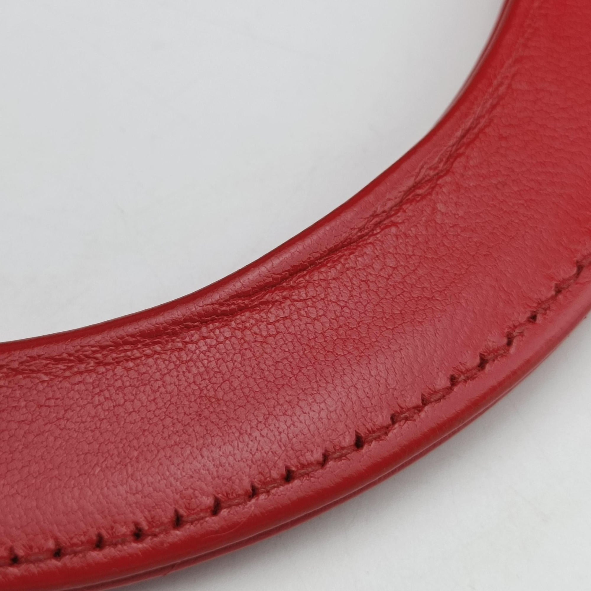 Pre-owned Christian Dior Soft Lady Dior Red lambskin  handbag | stylenewstar