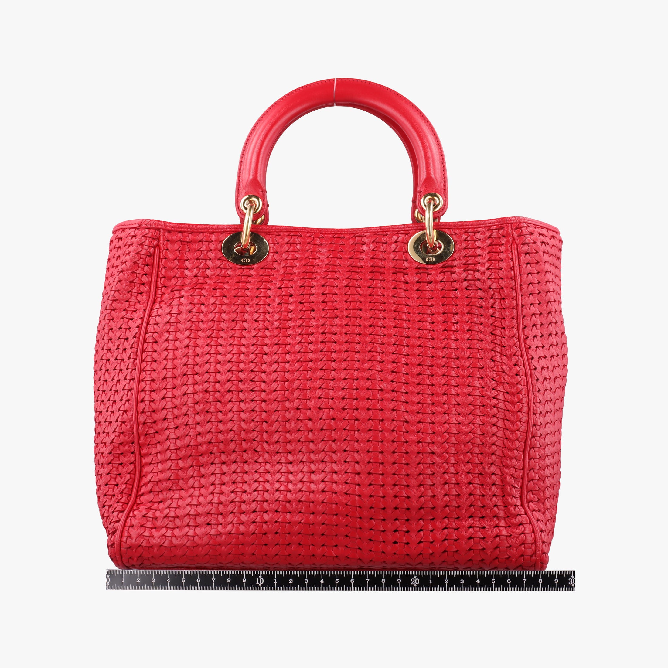 Pre-owned Christian Dior Soft Lady Dior Red lambskin  handbag | stylenewstar