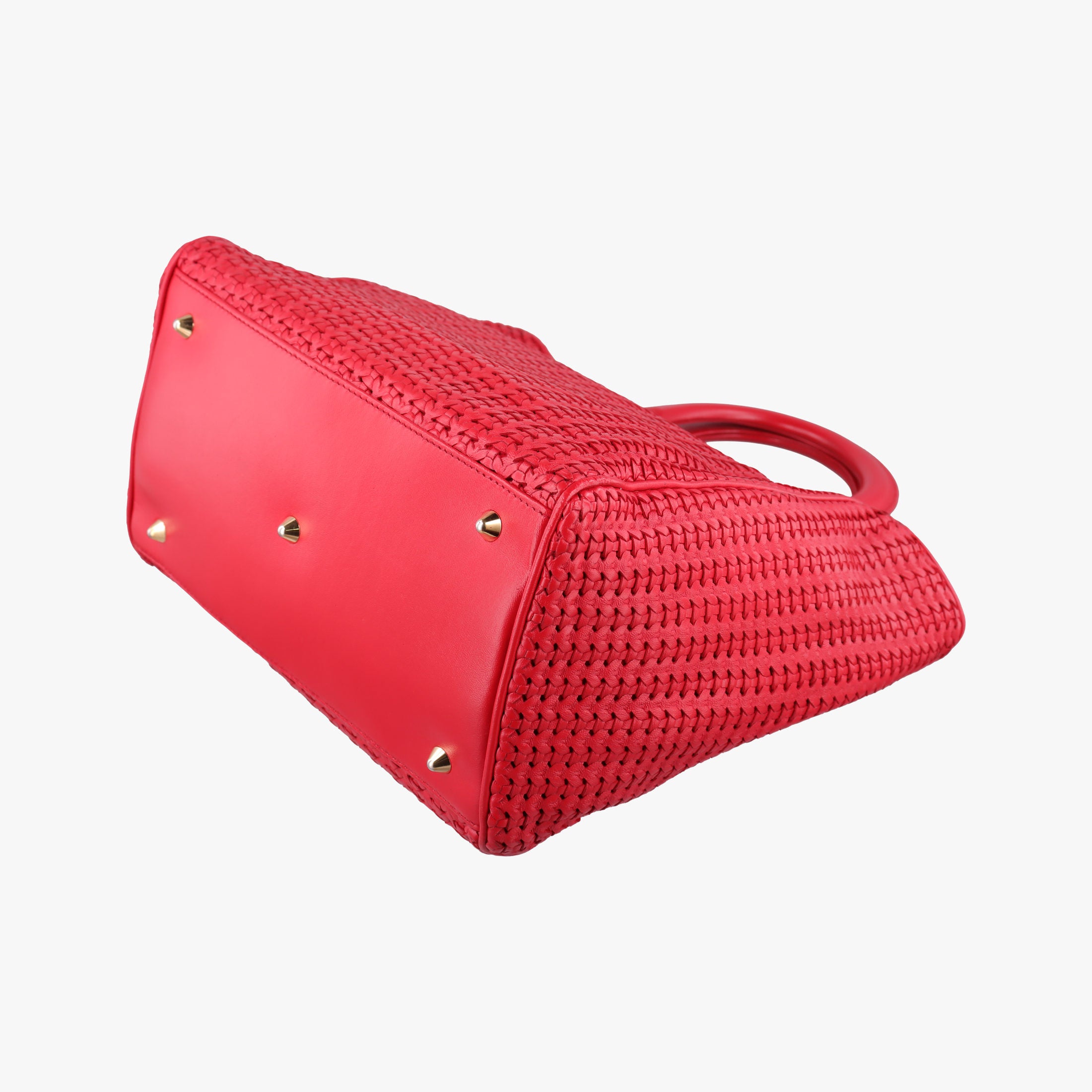 Pre-owned Christian Dior Soft Lady Dior Red lambskin  handbag | stylenewstar