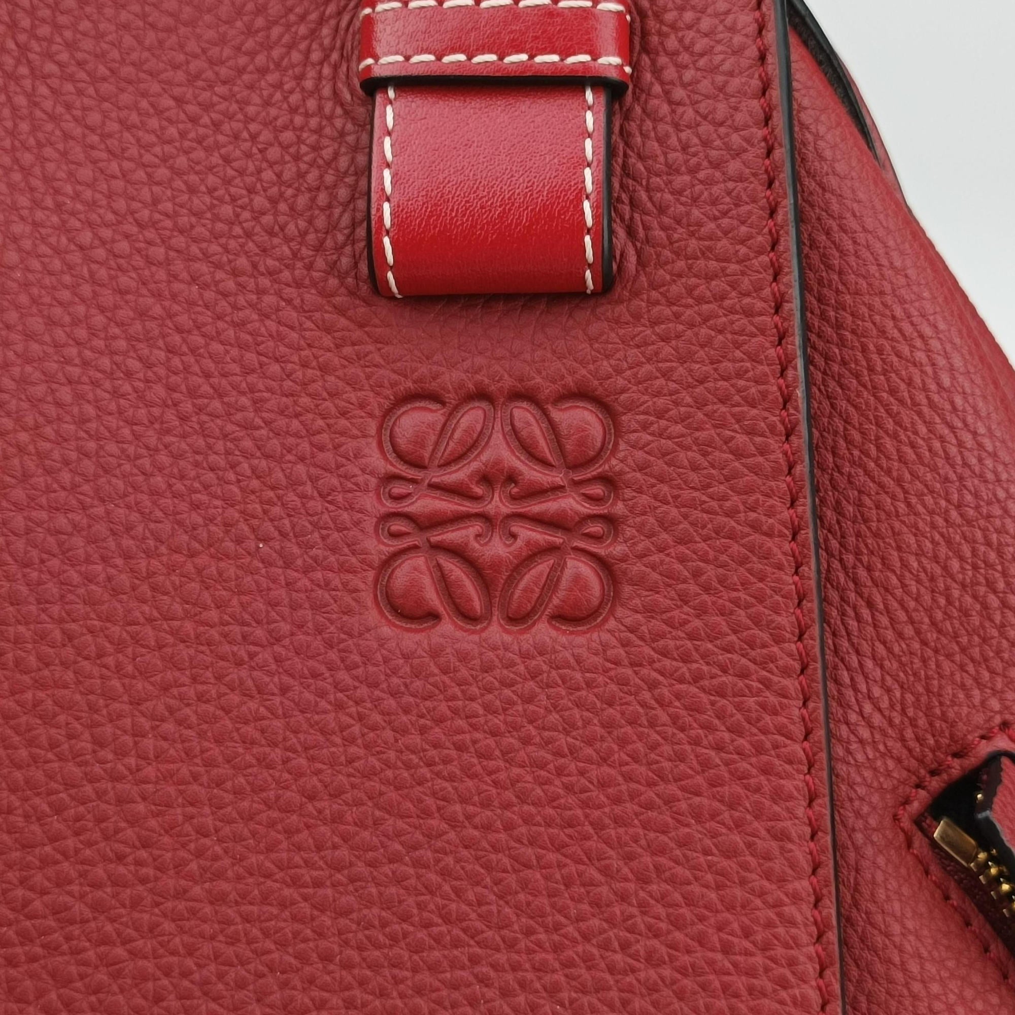 Vintage Loewe Hammock Burgundy Leather  shoulderbag | stylenewstar