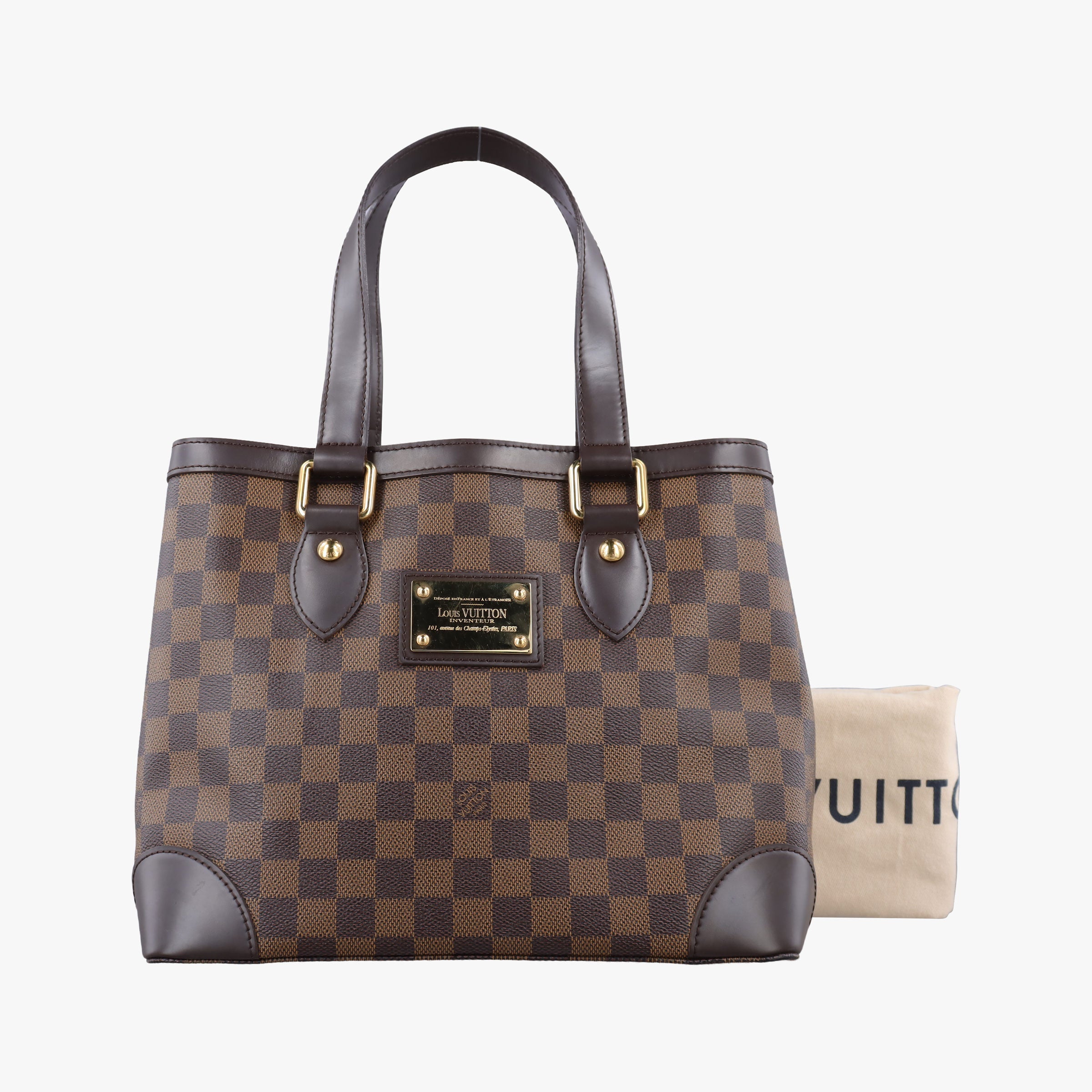 Secondhand Louis Vuitton HAMPSTEAD PM EBENE Damier Canvas N51205 shoulderbag | stylenewstar