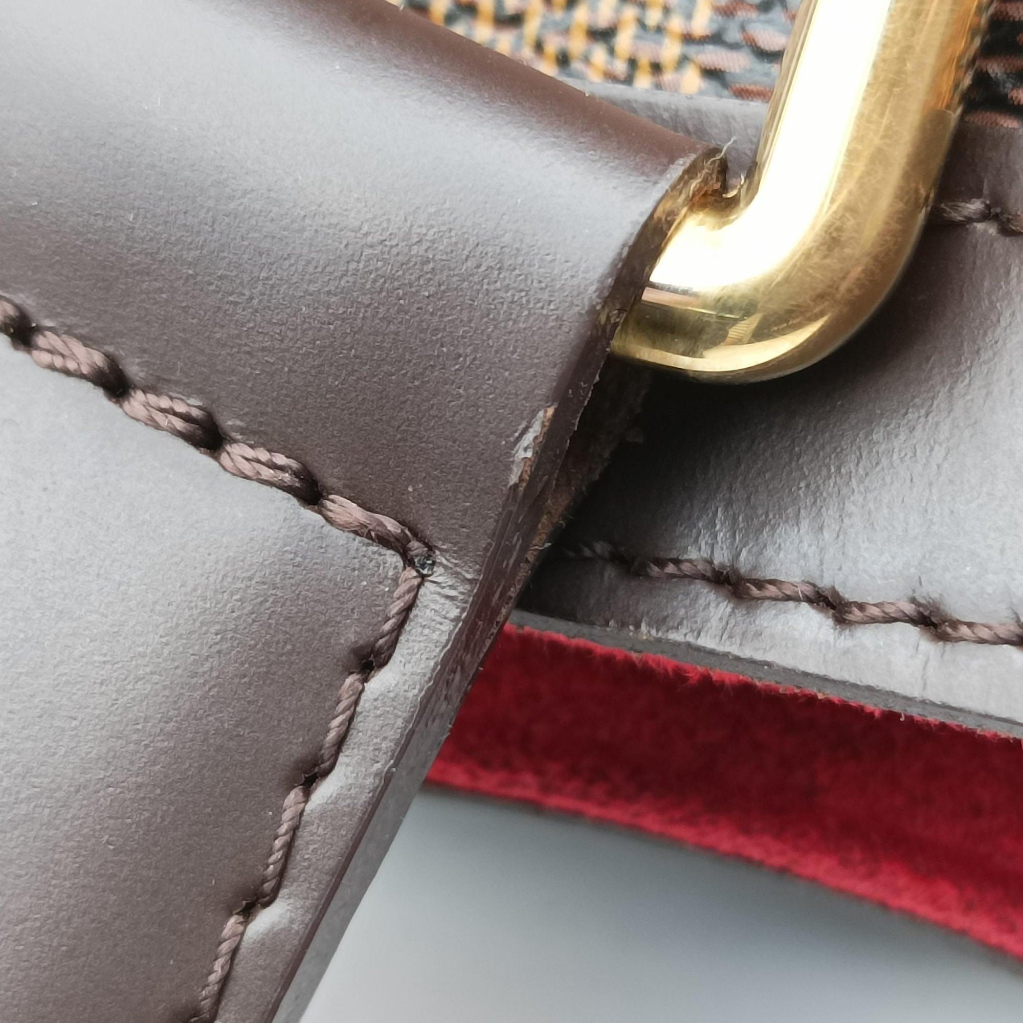 Secondhand Louis Vuitton HAMPSTEAD PM EBENE Damier Canvas N51205 shoulderbag | stylenewstar
