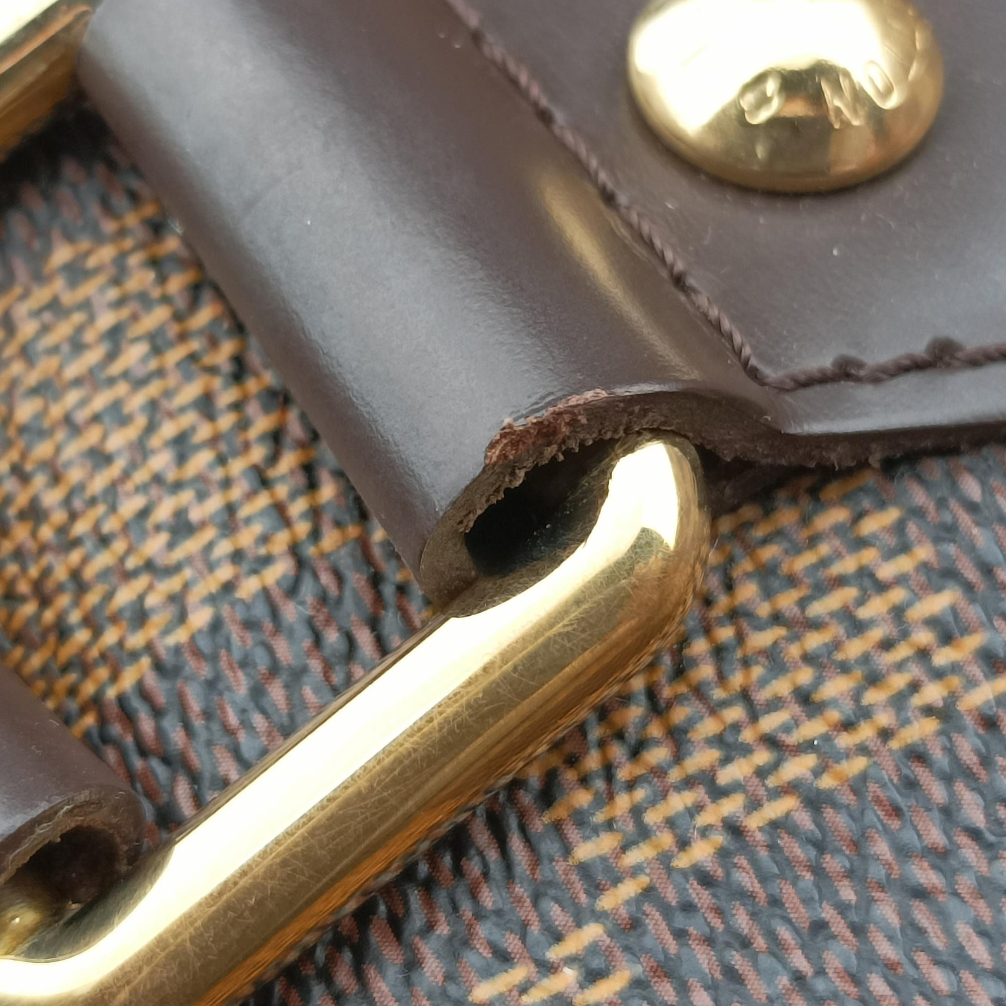 Secondhand Louis Vuitton HAMPSTEAD PM EBENE Damier Canvas N51205 shoulderbag | stylenewstar
