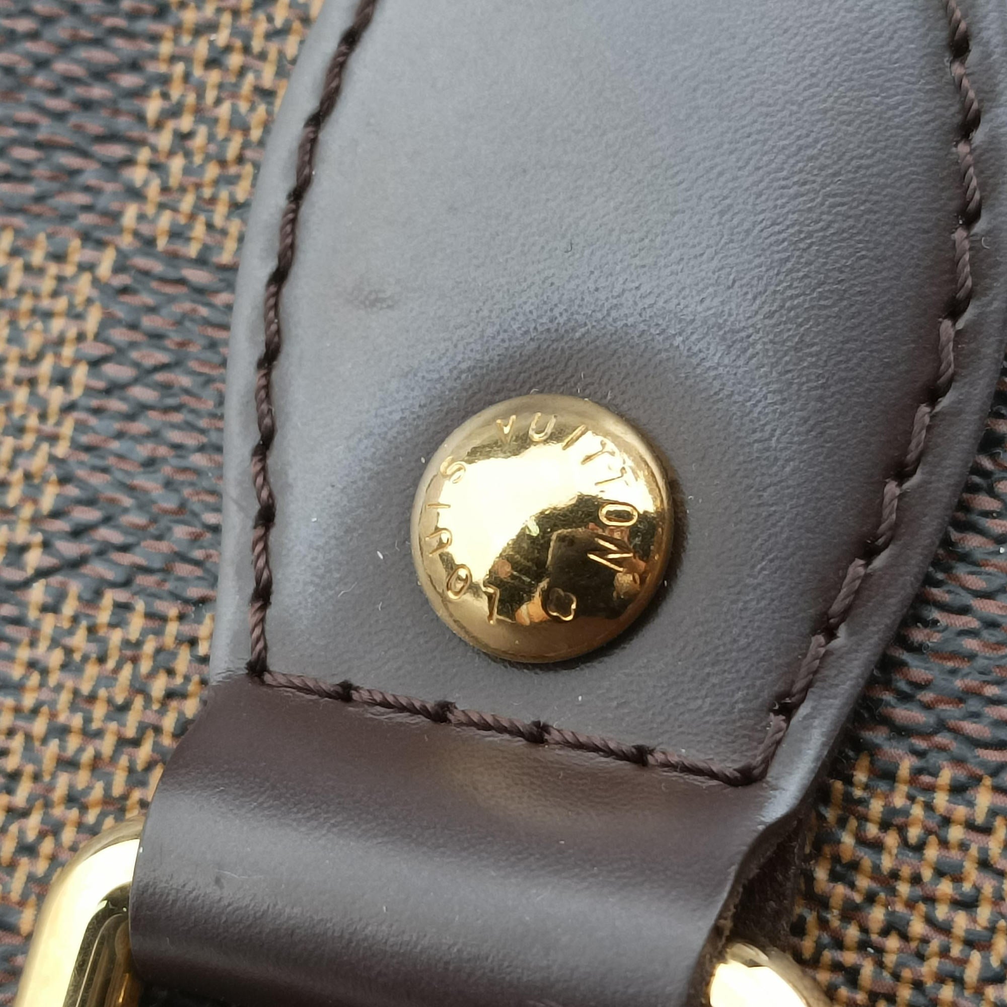 Secondhand Louis Vuitton HAMPSTEAD PM EBENE Damier Canvas N51205 shoulderbag | stylenewstar