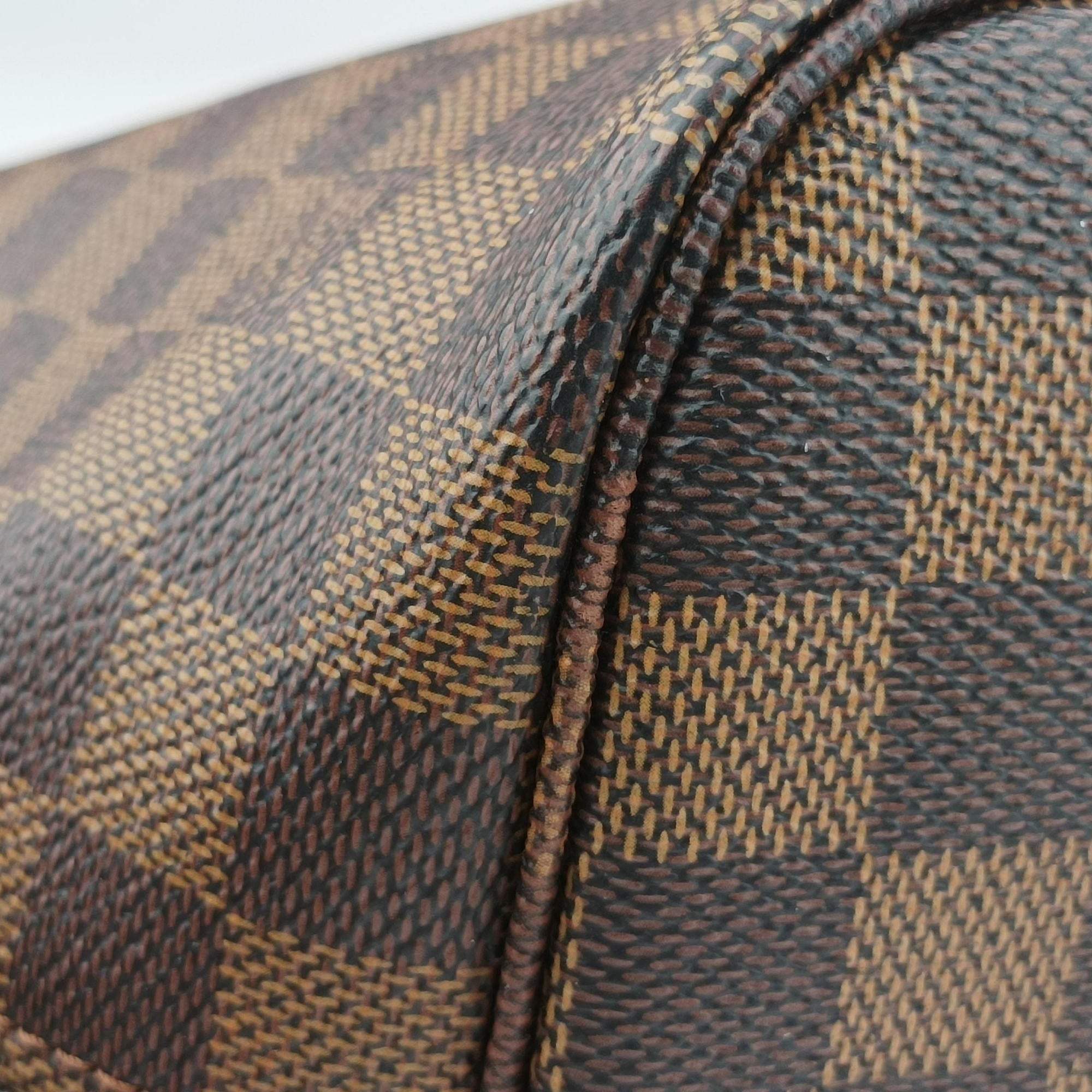 Pre-owned Louis Vuitton NEVERFULL MM EBENE Damier Canvas N51106 shoulderbag | stylenewstar